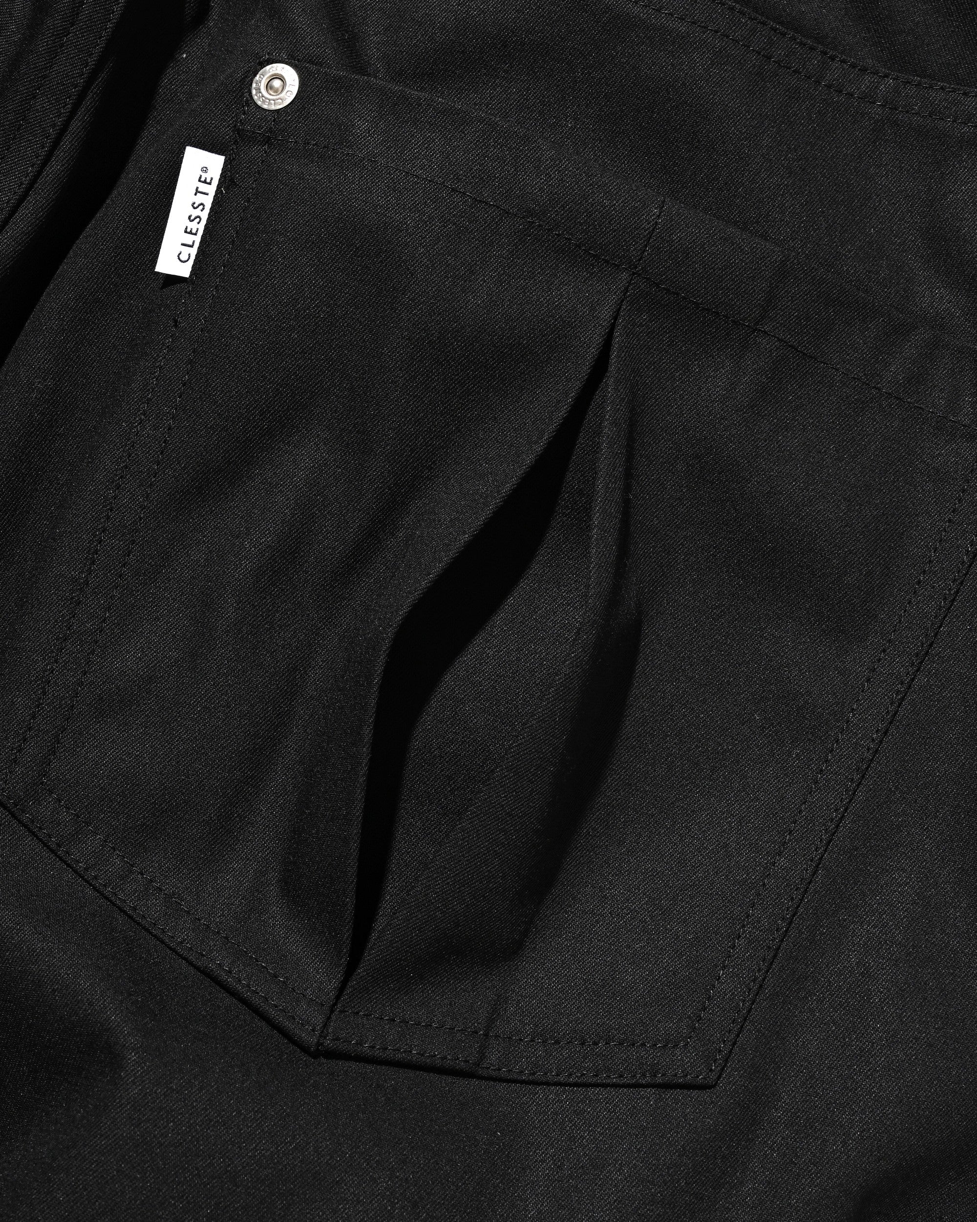 【8.5 WED 20:00- IN STOCK】T/C GABARDINE CITY WIDE STRAIGHT PANTS (BLACK)