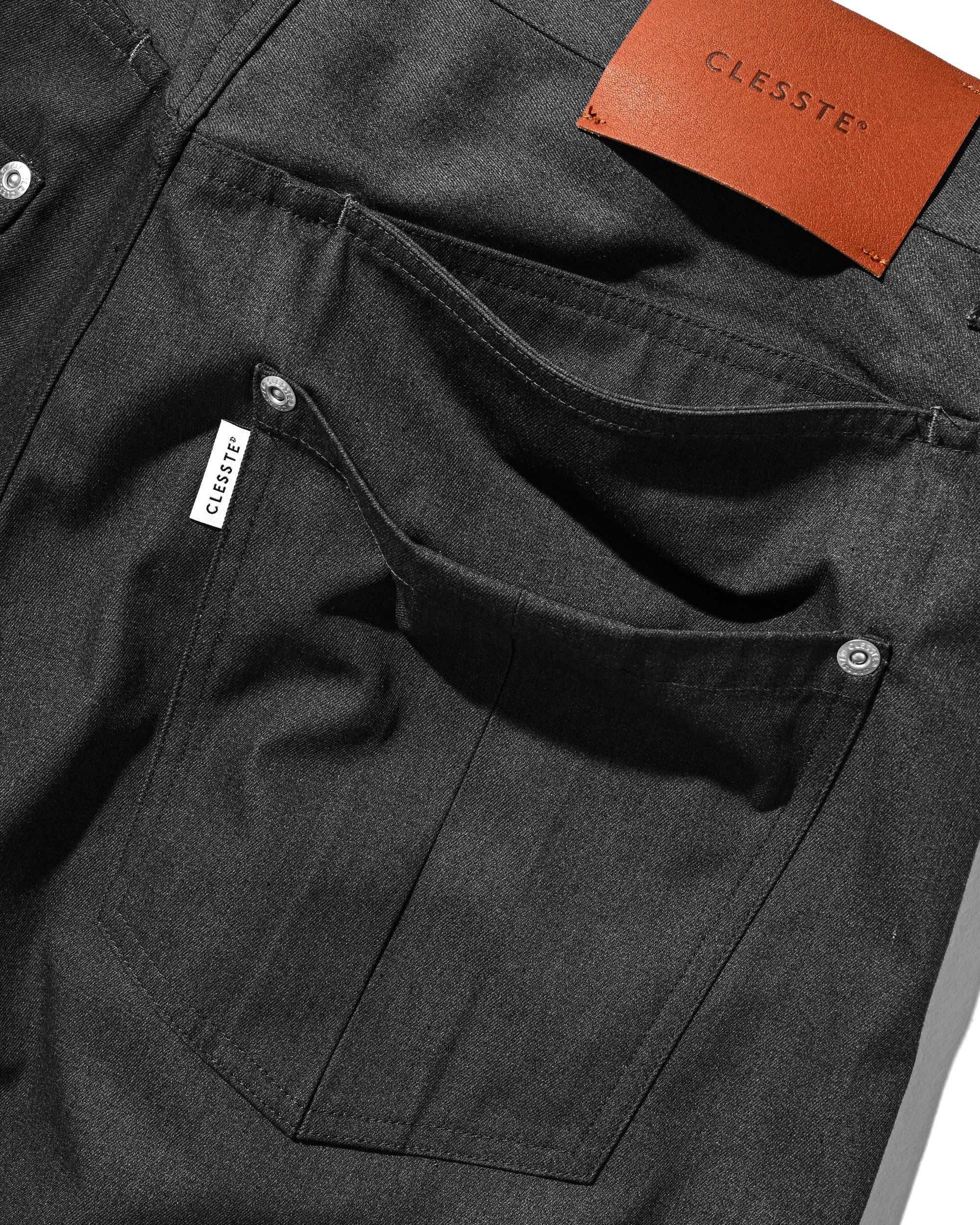 【8.5 WED 20:00- IN STOCK】T/C GABARDINE CITY WIDE STRAIGHT PANTS (CHARCOAL)