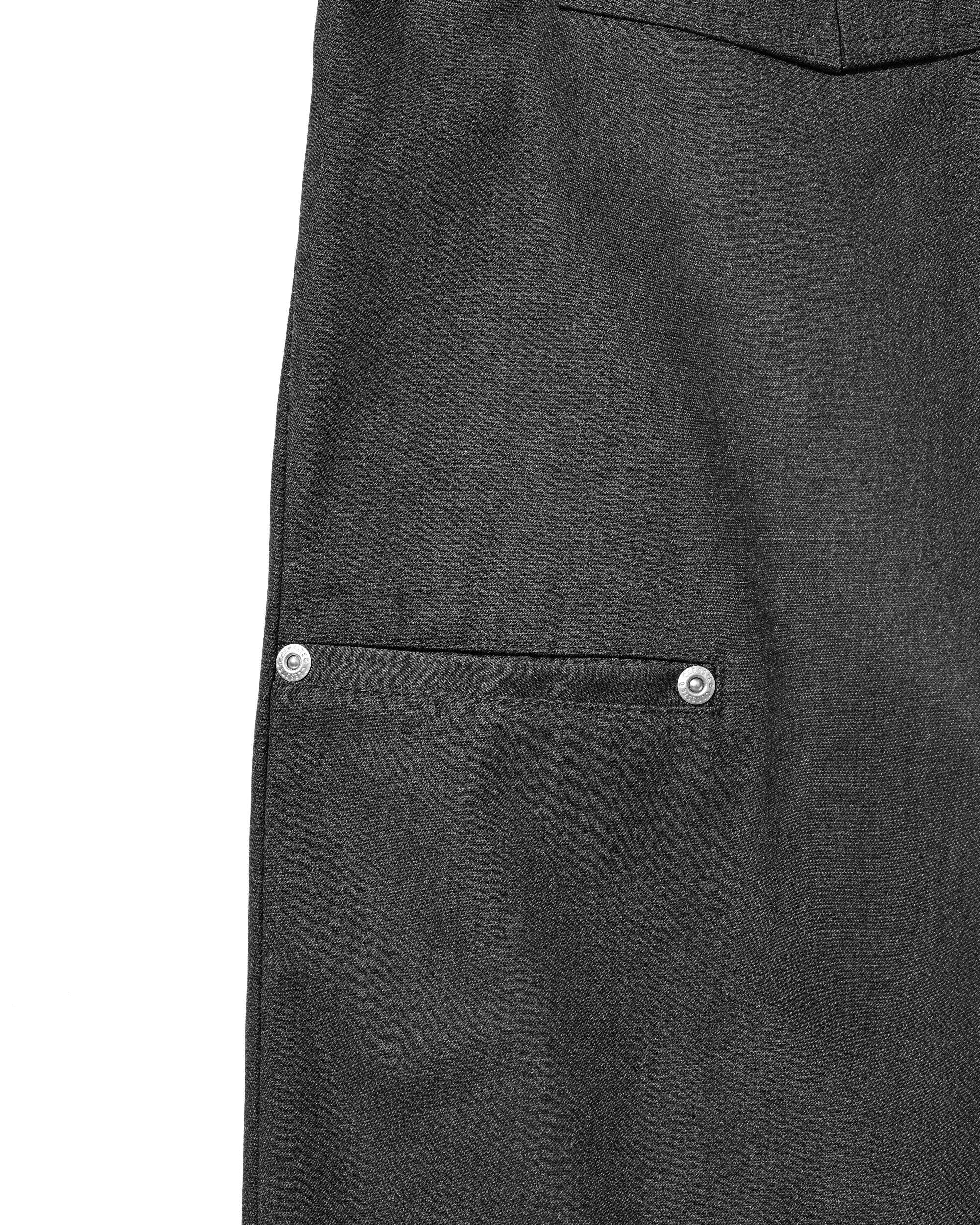 【8.5 WED 20:00- IN STOCK】T/C GABARDINE CITY WIDE STRAIGHT PANTS (CHARCOAL)