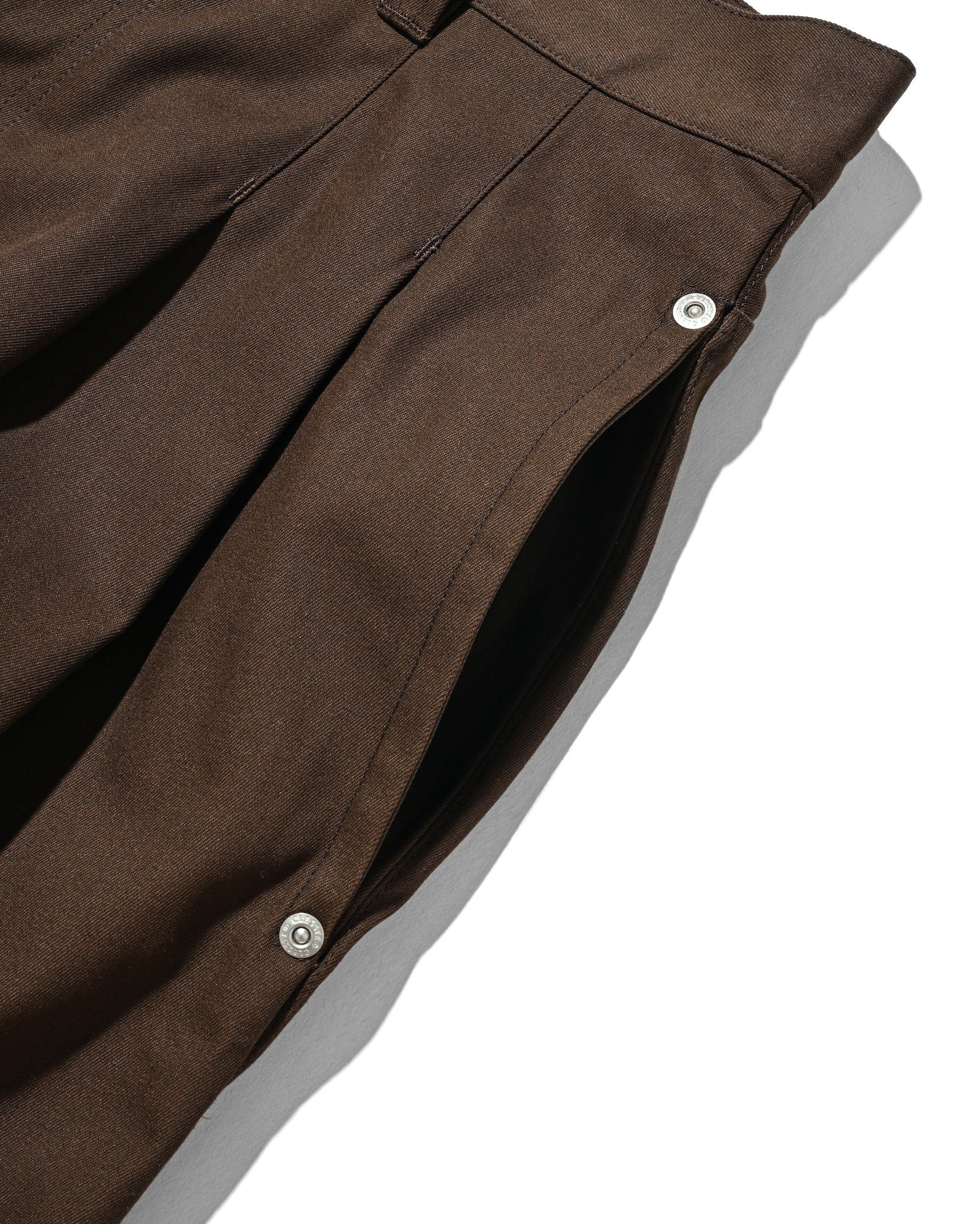 【8.5 WED 20:00- IN STOCK】T/C CITY WIDE STRAIGHT PANTS (BROWN)