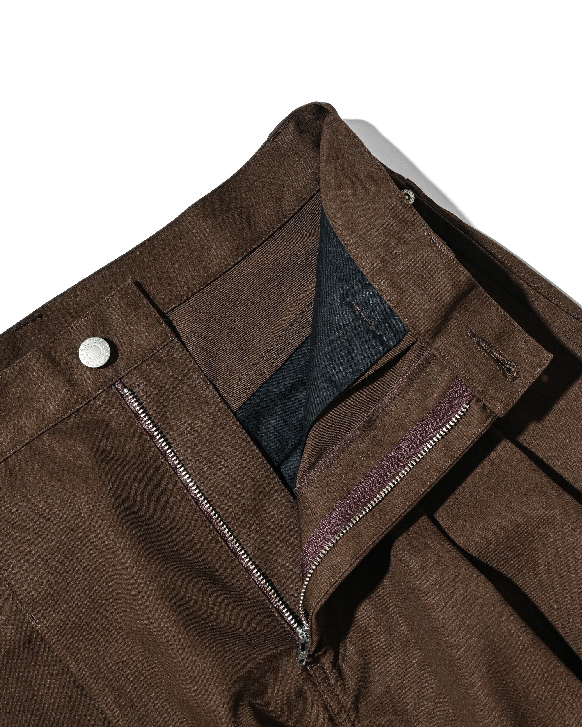 【8.5 WED 20:00- IN STOCK】T/C CITY WIDE STRAIGHT PANTS (BROWN)