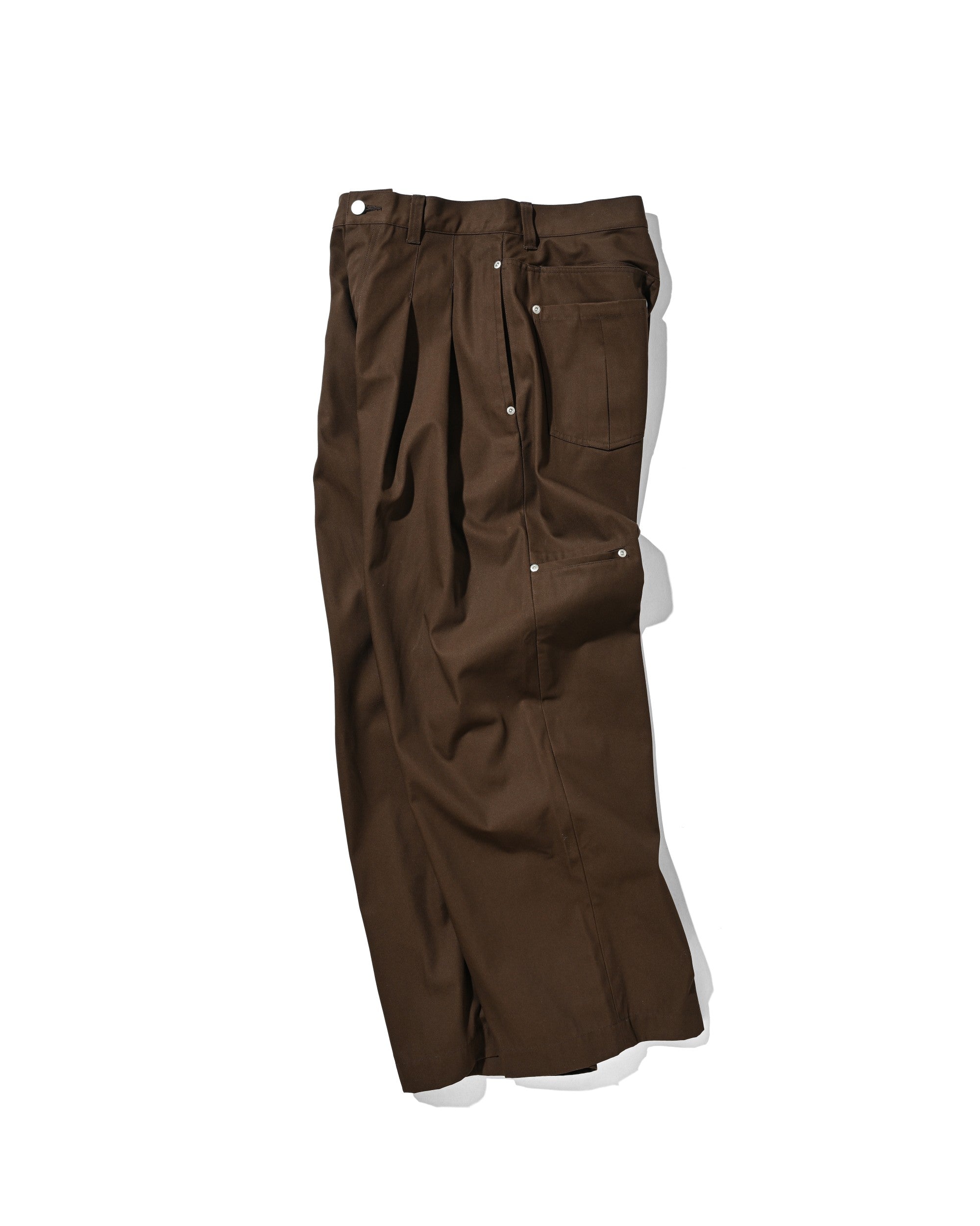 【8.5 WED 20:00- IN STOCK】T/C CITY WIDE STRAIGHT PANTS (BROWN)