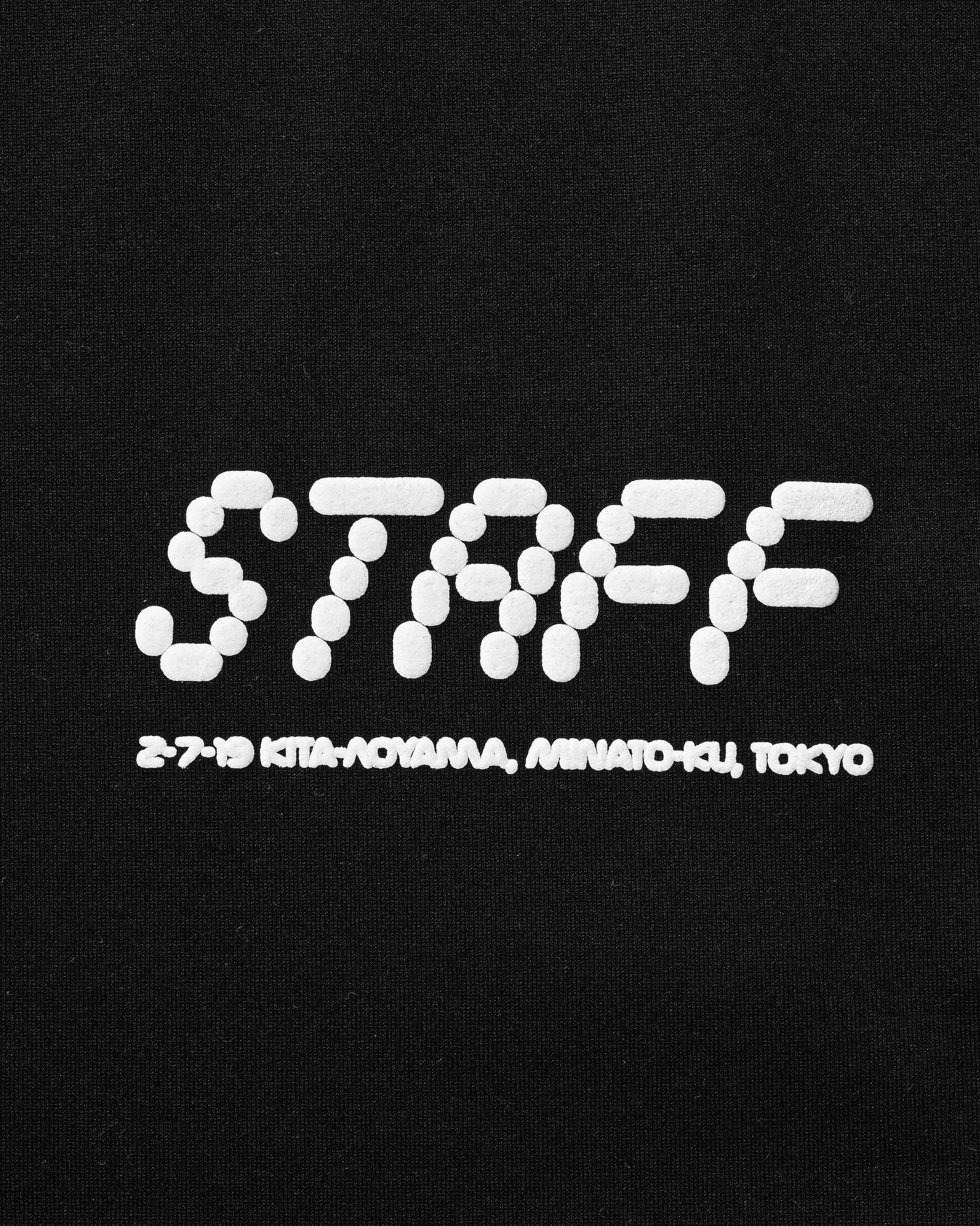 STAFF T-SHIRT WITH DRAWSTRINGS (BLACK)