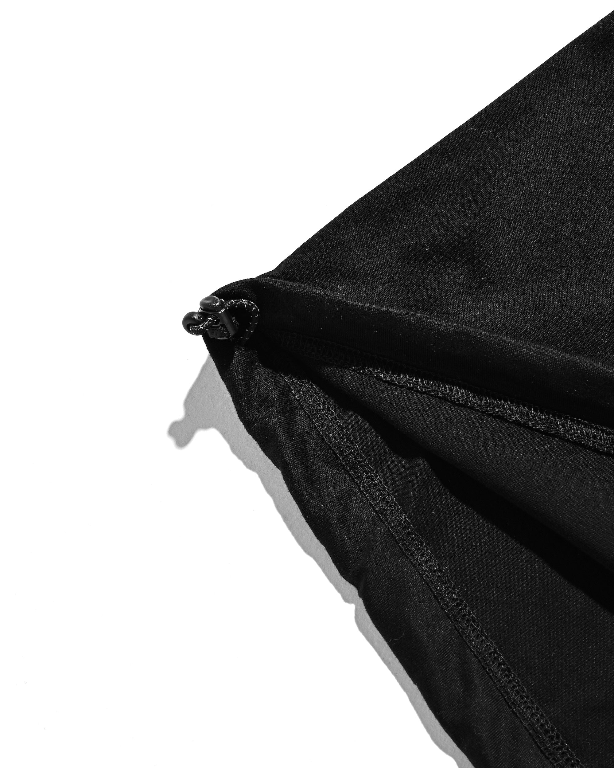 STAFF T-SHIRT WITH DRAWSTRINGS (BLACK)