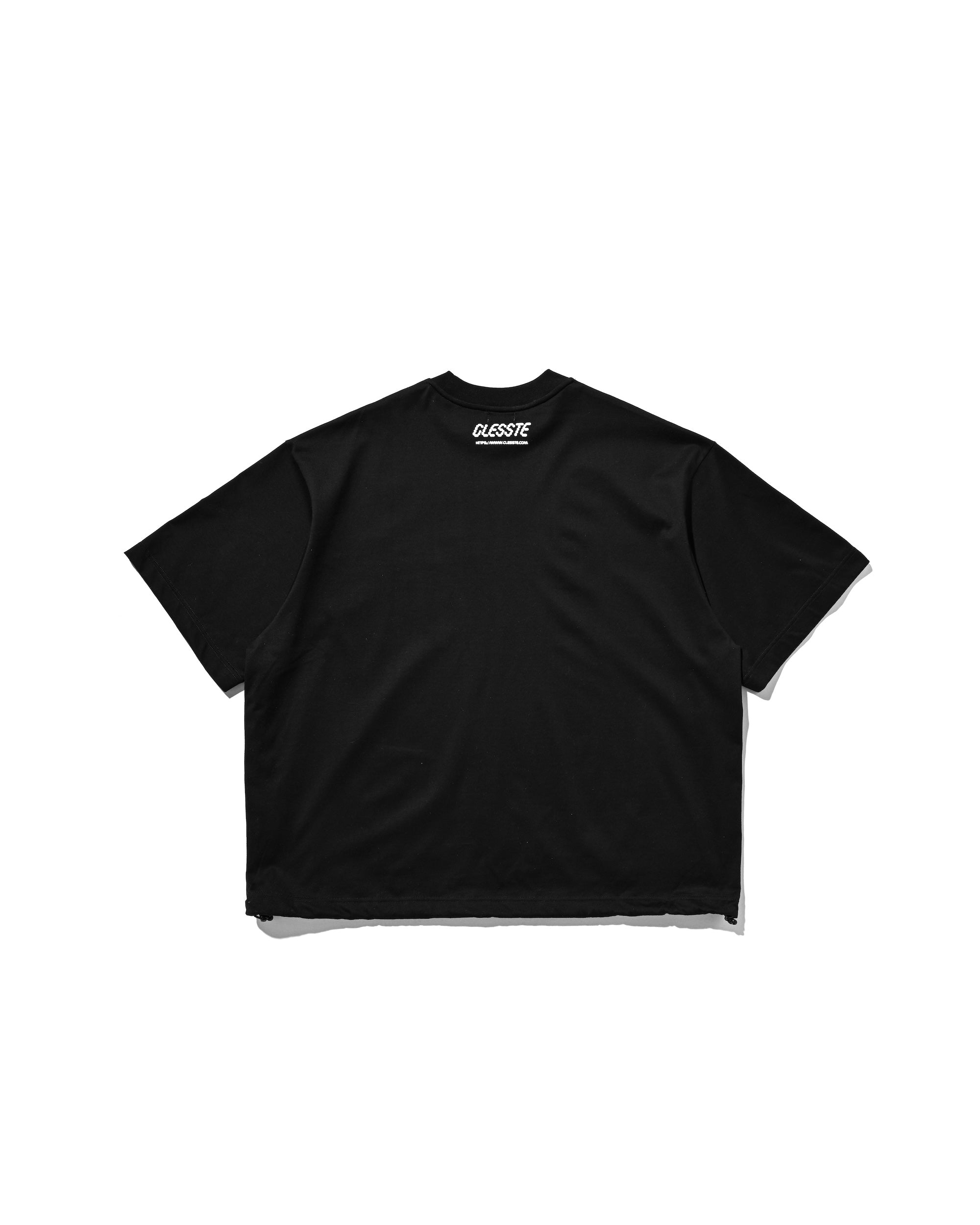 STAFF T-SHIRT WITH DRAWSTRINGS (BLACK)