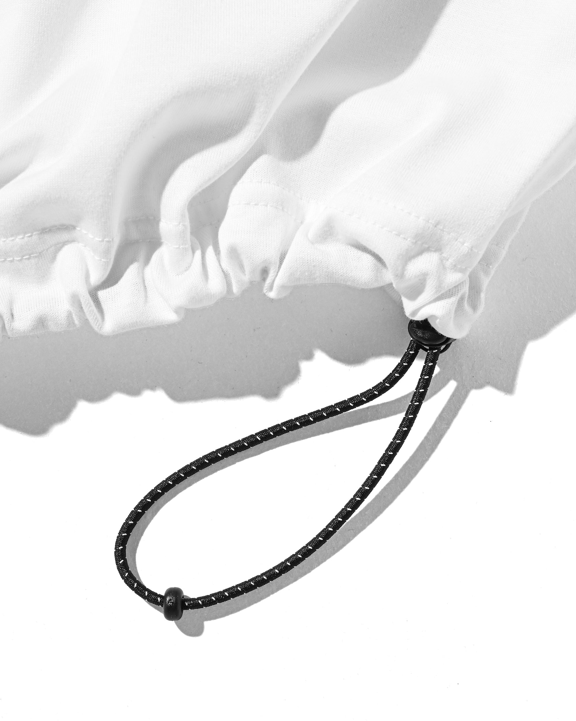 STAFF T-SHIRT WITH DRAWSTRINGS (WHITE)