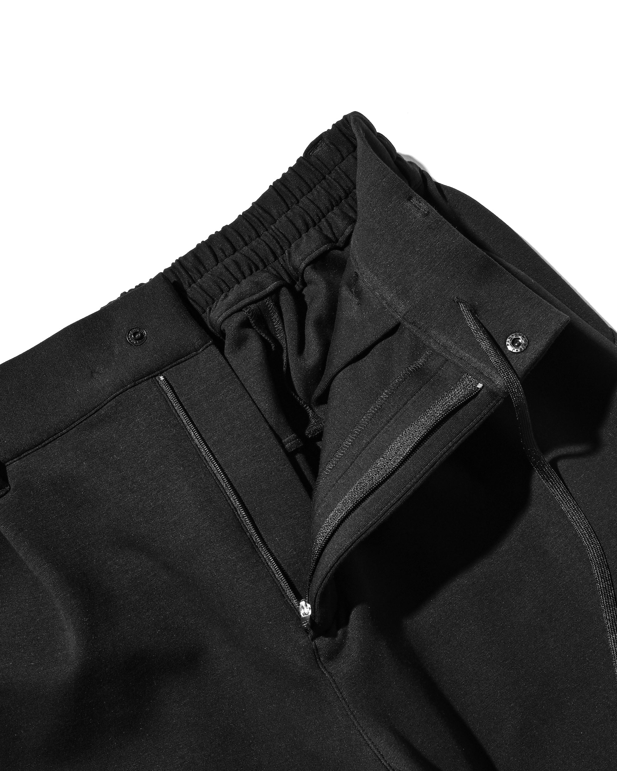 AIR COTTON CURVED PANTS (BLACK)