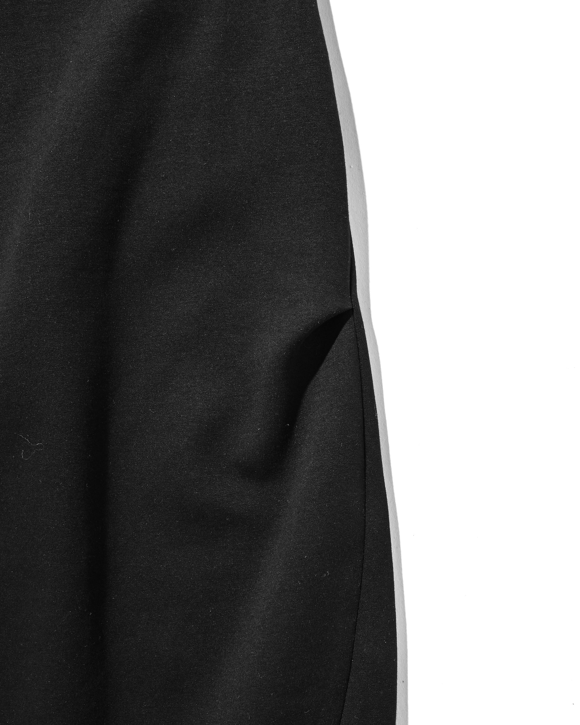 AIR COTTON CURVED PANTS (BLACK)