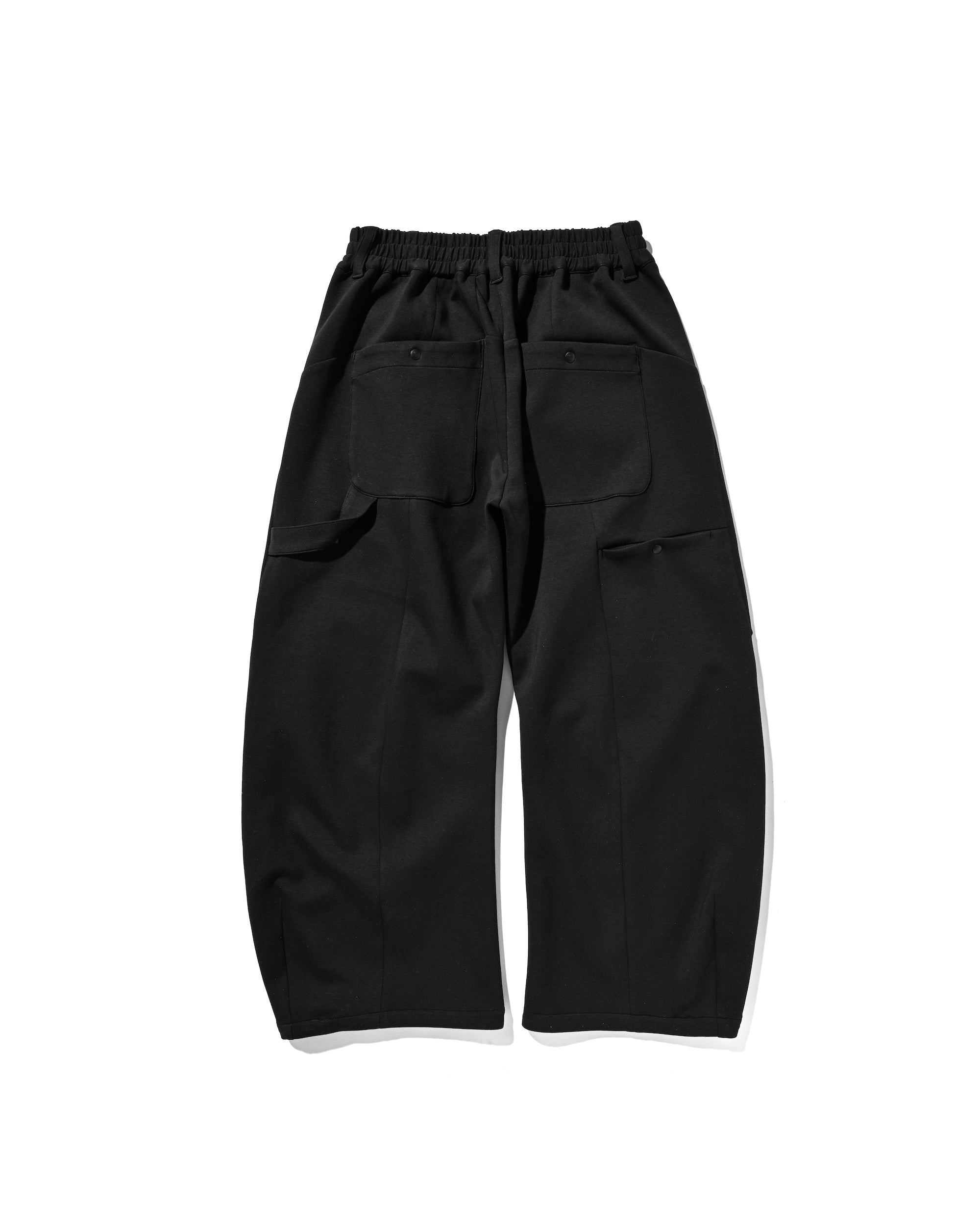 【1.14 WED 20:00- IN STOCK】AIR COTTON CURVED PANTS (BLACK)