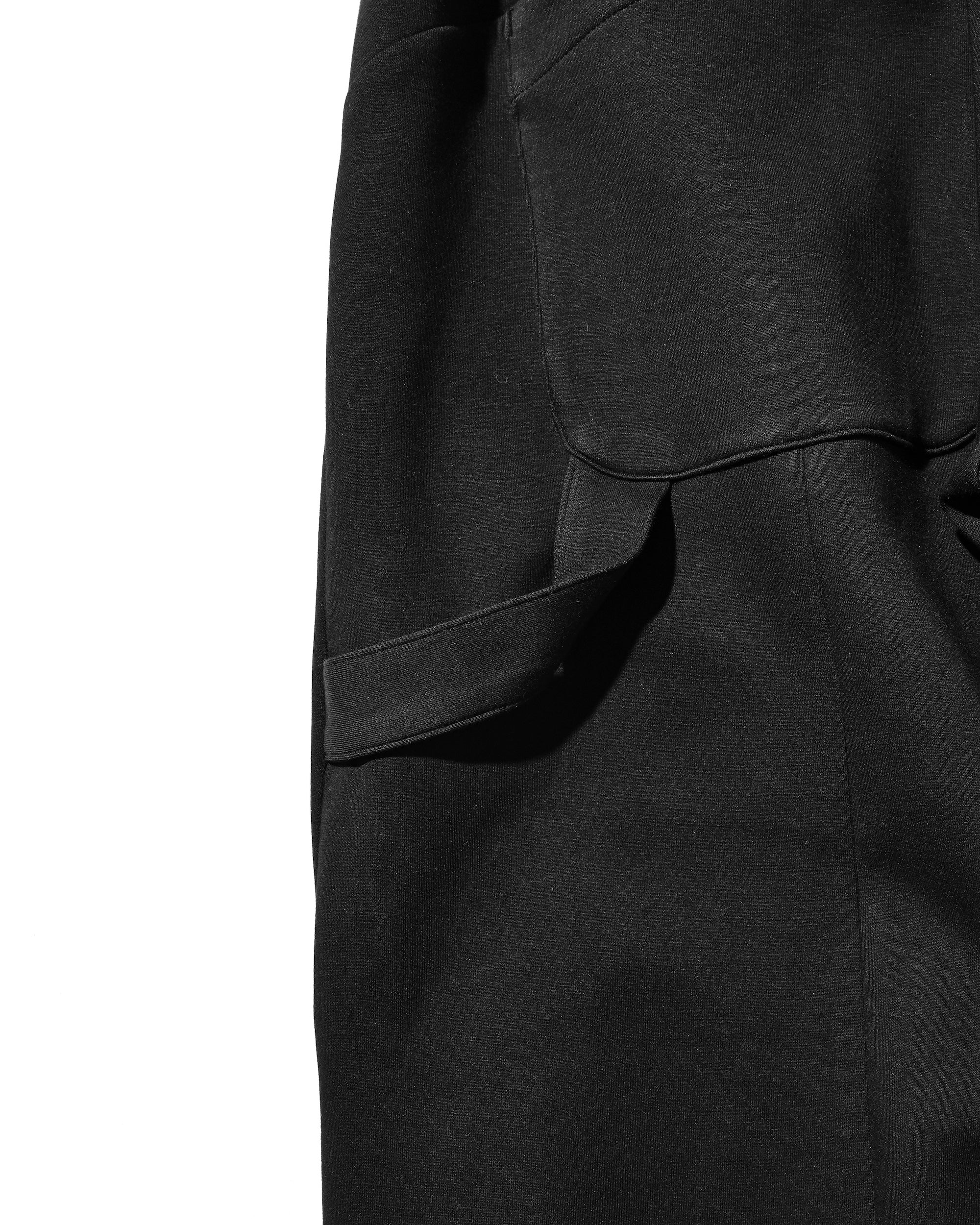 AIR COTTON CURVED PANTS (BLACK)