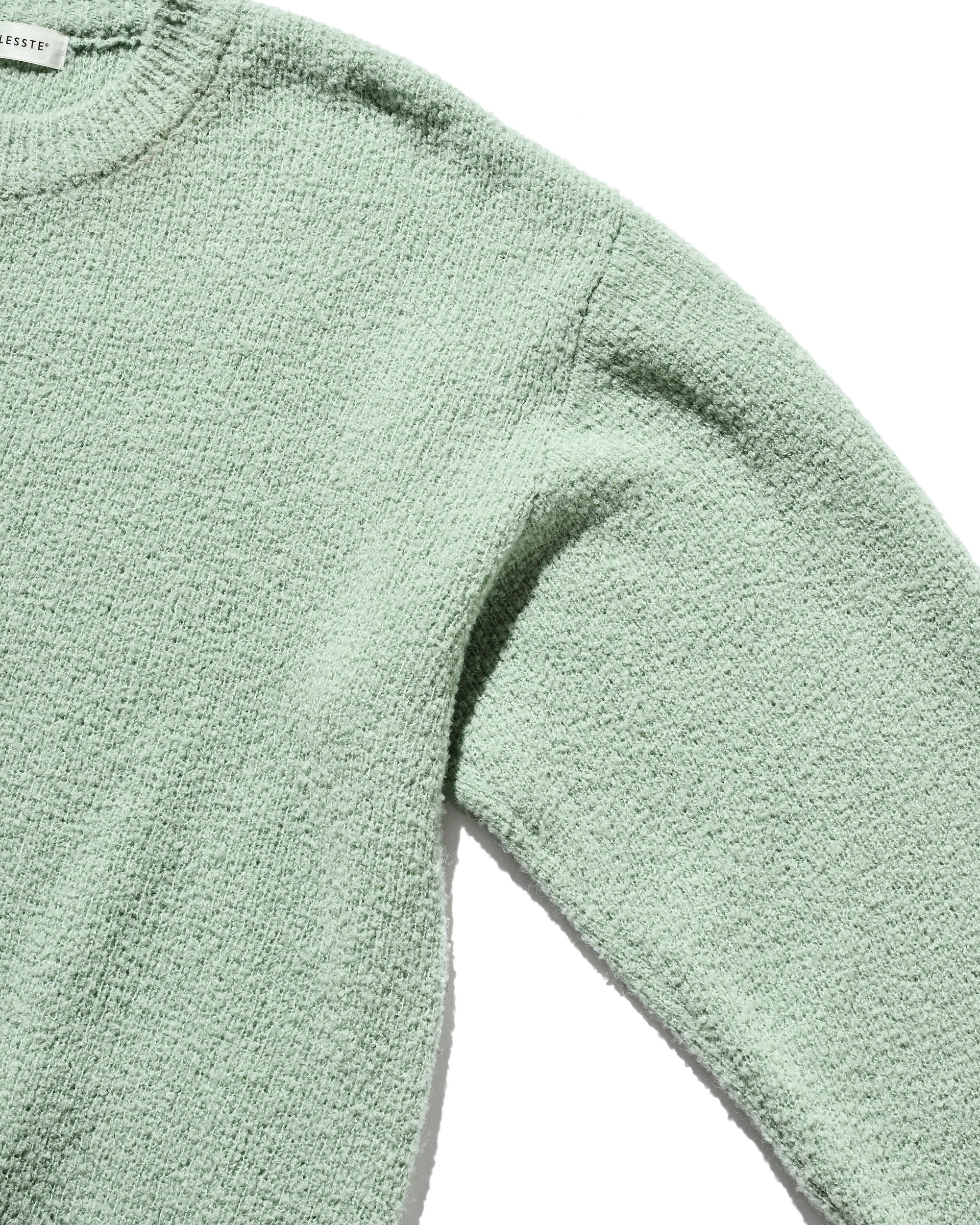 【12.10 WED 20:00- IN STOCK】SLUB PILE KNIT PULLOVER (MINT)