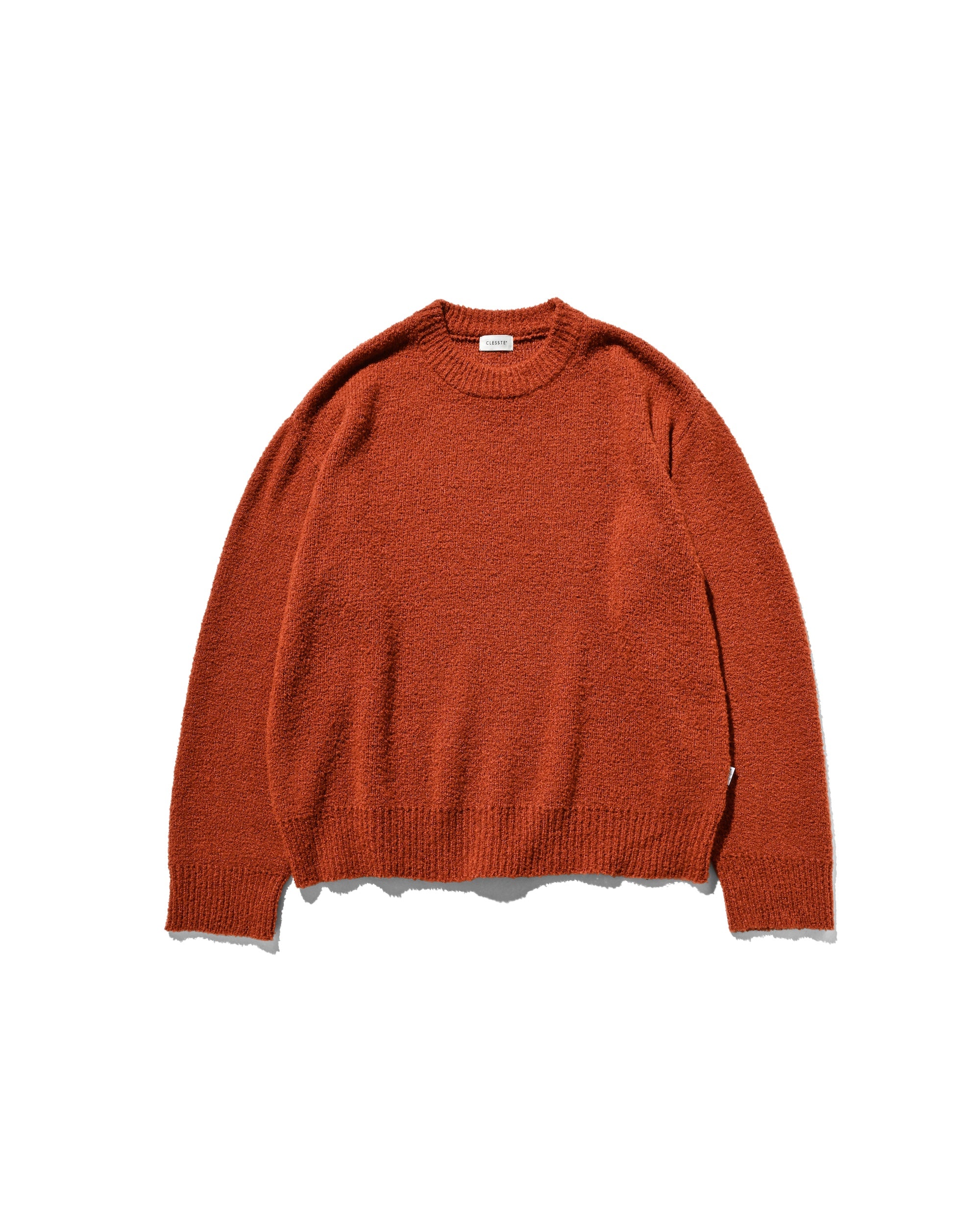 【12.10 WED 20:00- IN STOCK】SLUB PILE KNIT PULLOVER (RUST)