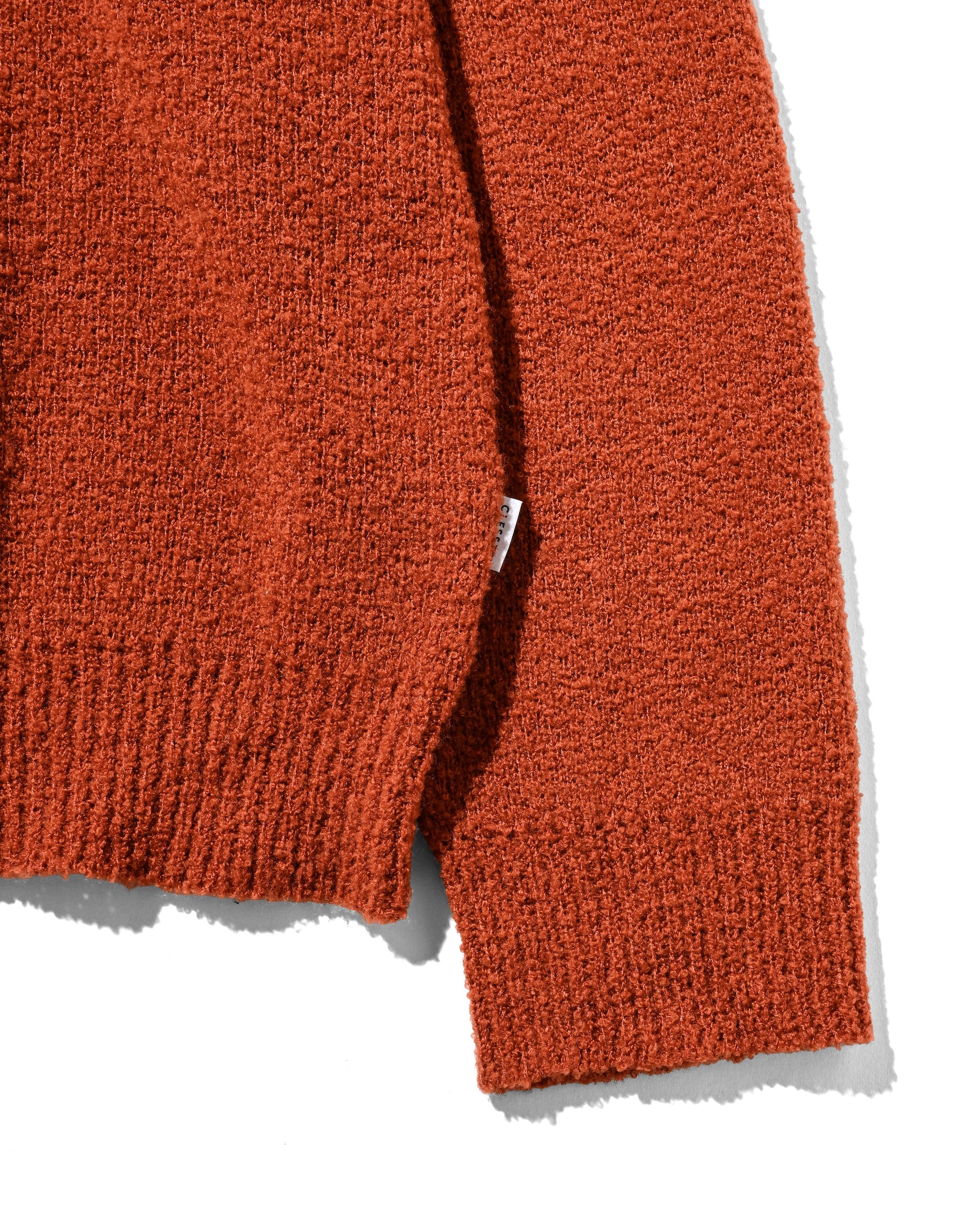 【12.10 WED 20:00- IN STOCK】SLUB PILE KNIT PULLOVER (RUST)