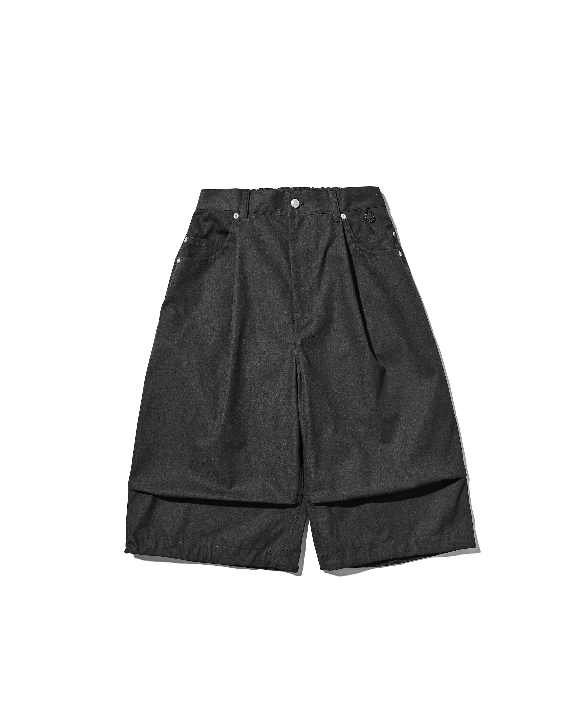 【6.17 WED 20:00- IN STOCK】 T/C GABARDINE CITY MASSIVE UTILITY CROPPED PANTS (CHARCOAL)