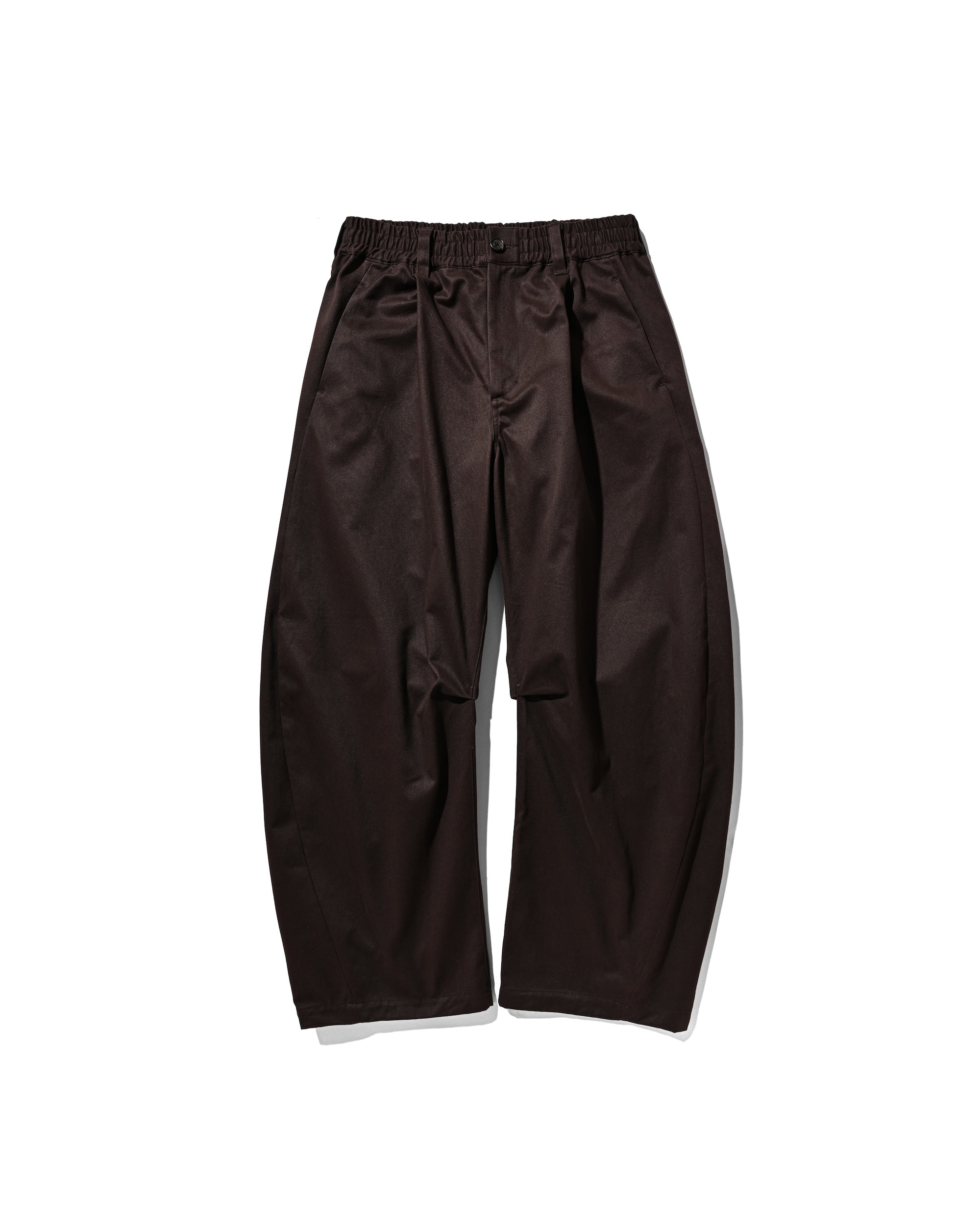 【6.11 WED 20:00- IN STOCK】BARREL LEG EASY PANTS (BROWN)