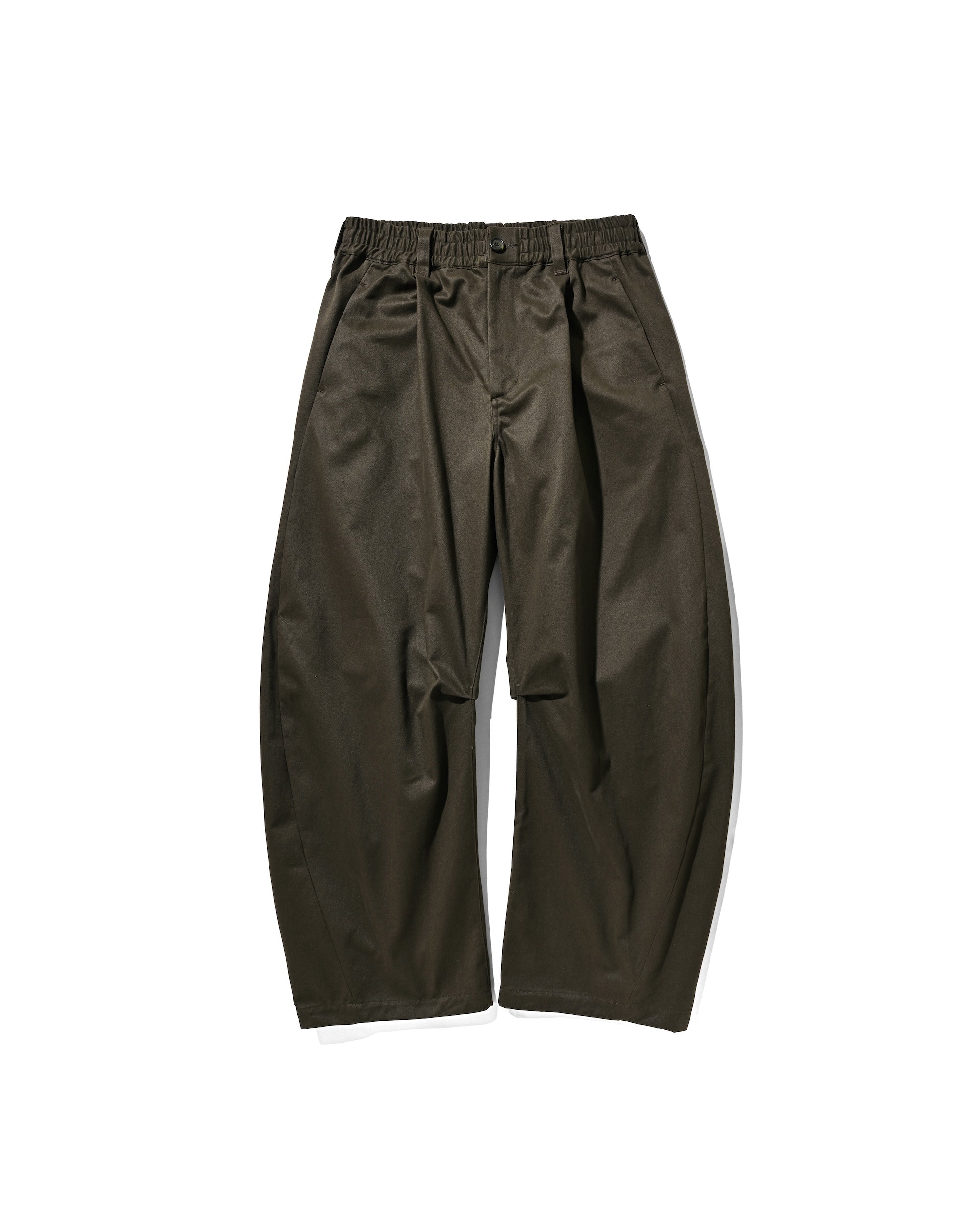 【6.11 WED 20:00- IN STOCK】BARREL LEG EASY PANTS (OLIVE)