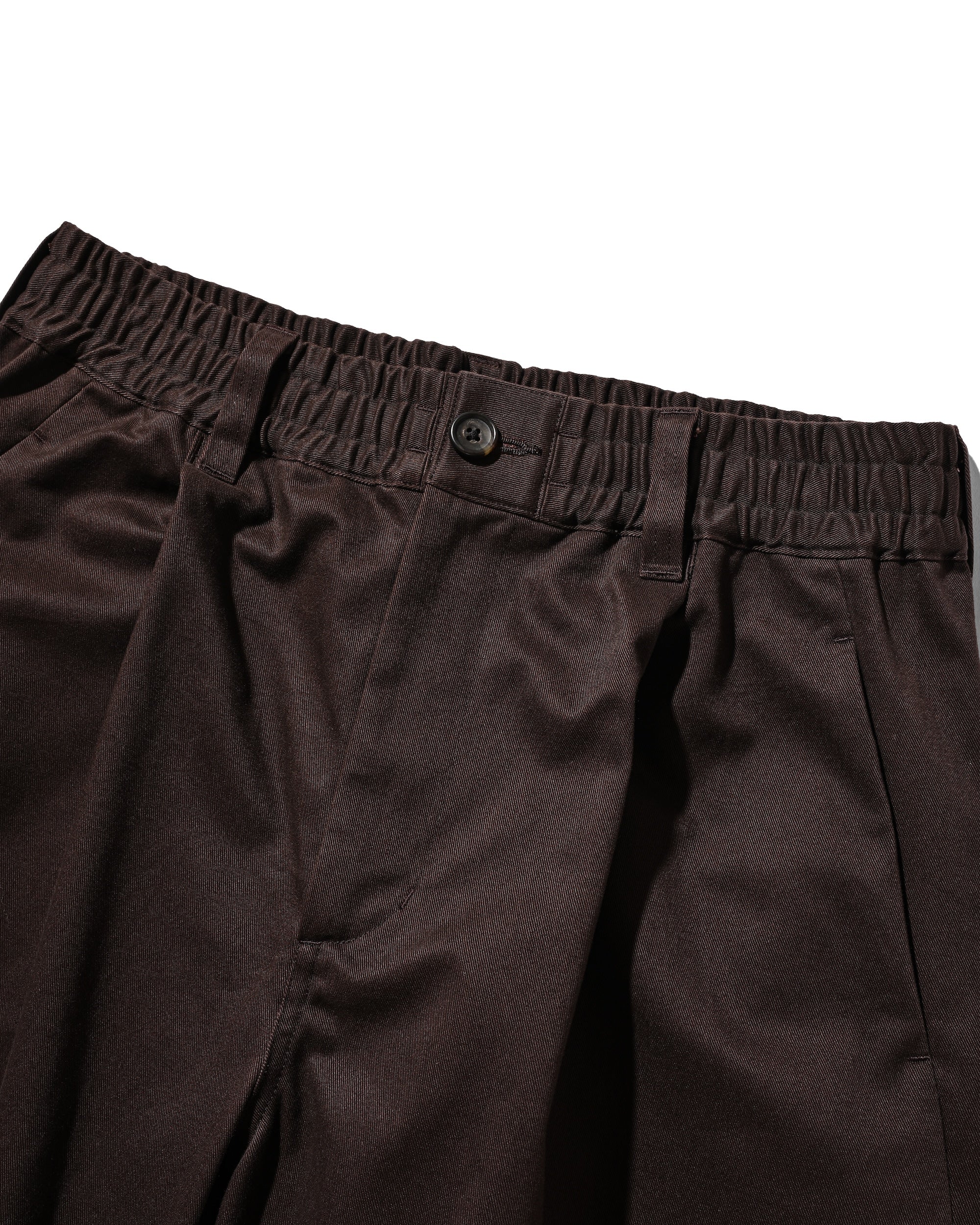 【6.11 WED 20:00- IN STOCK】BARREL LEG EASY PANTS (BROWN)