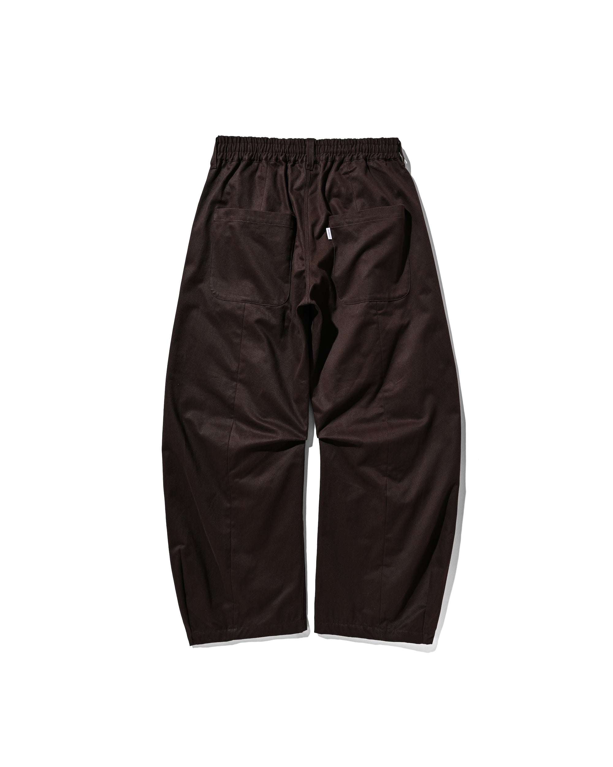 【6.11 WED 20:00- IN STOCK】BARREL LEG EASY PANTS (BROWN)