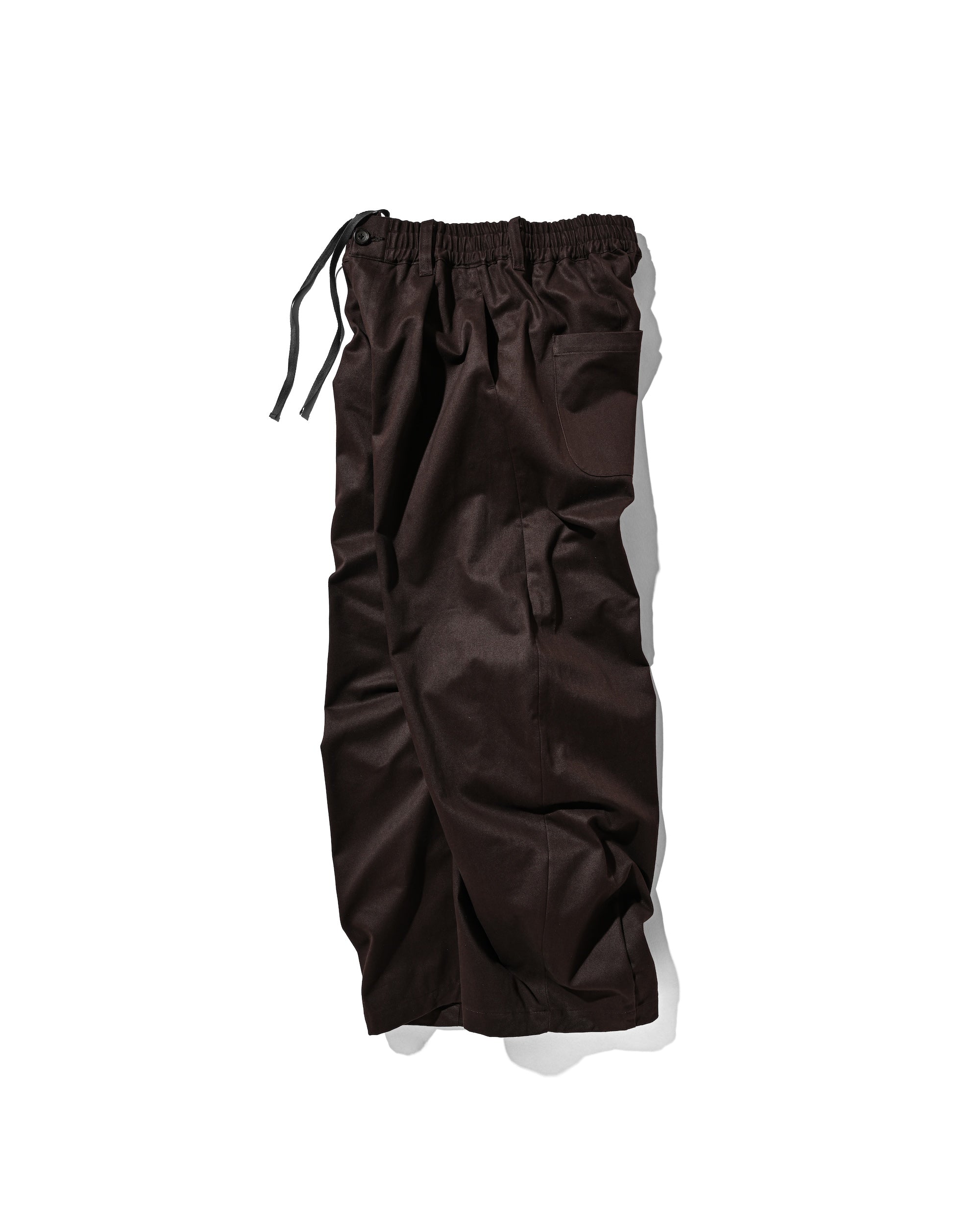【6.11 WED 20:00- IN STOCK】BARREL LEG EASY PANTS (BROWN)