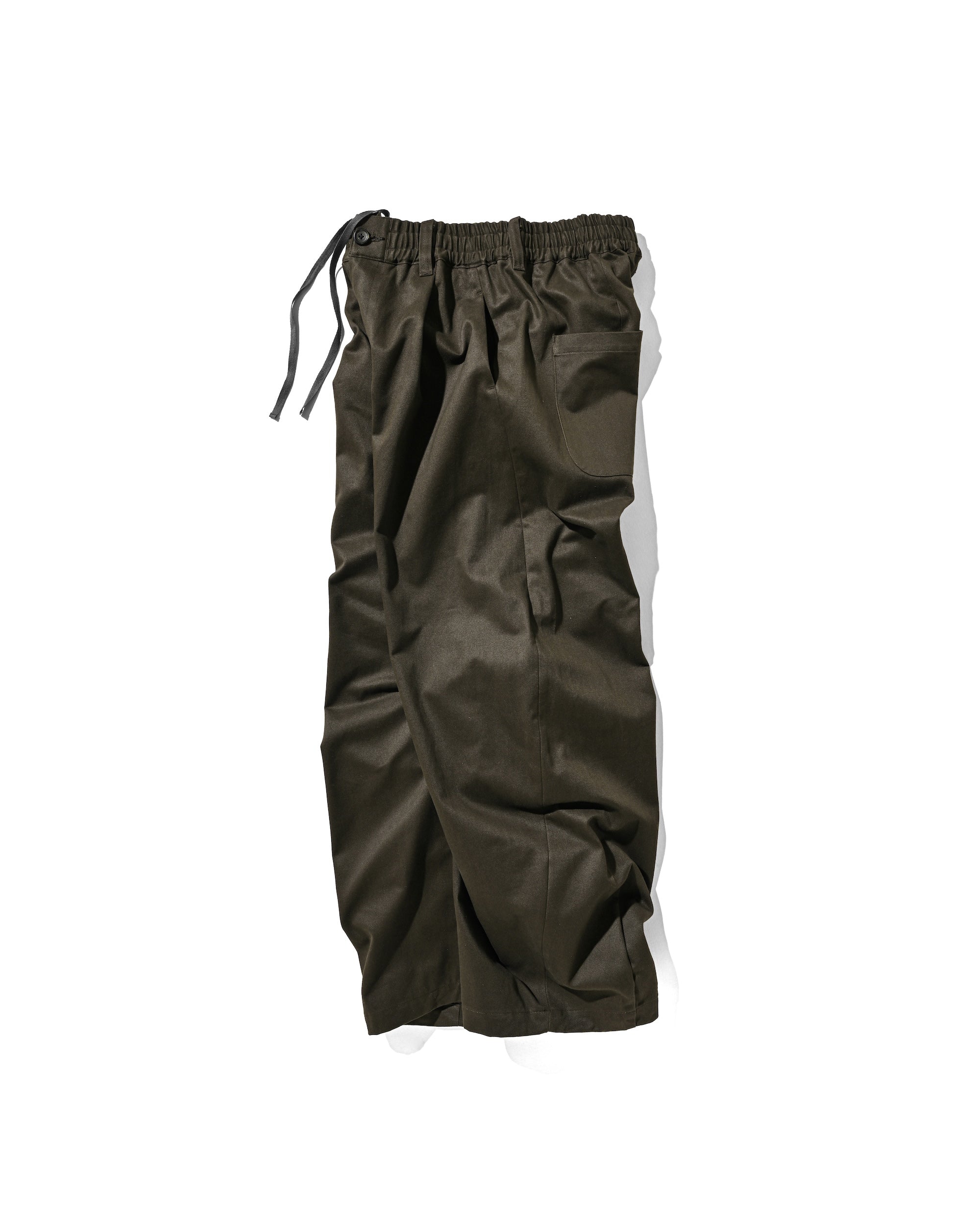 【6.11 WED 20:00- IN STOCK】BARREL LEG EASY PANTS (OLIVE)
