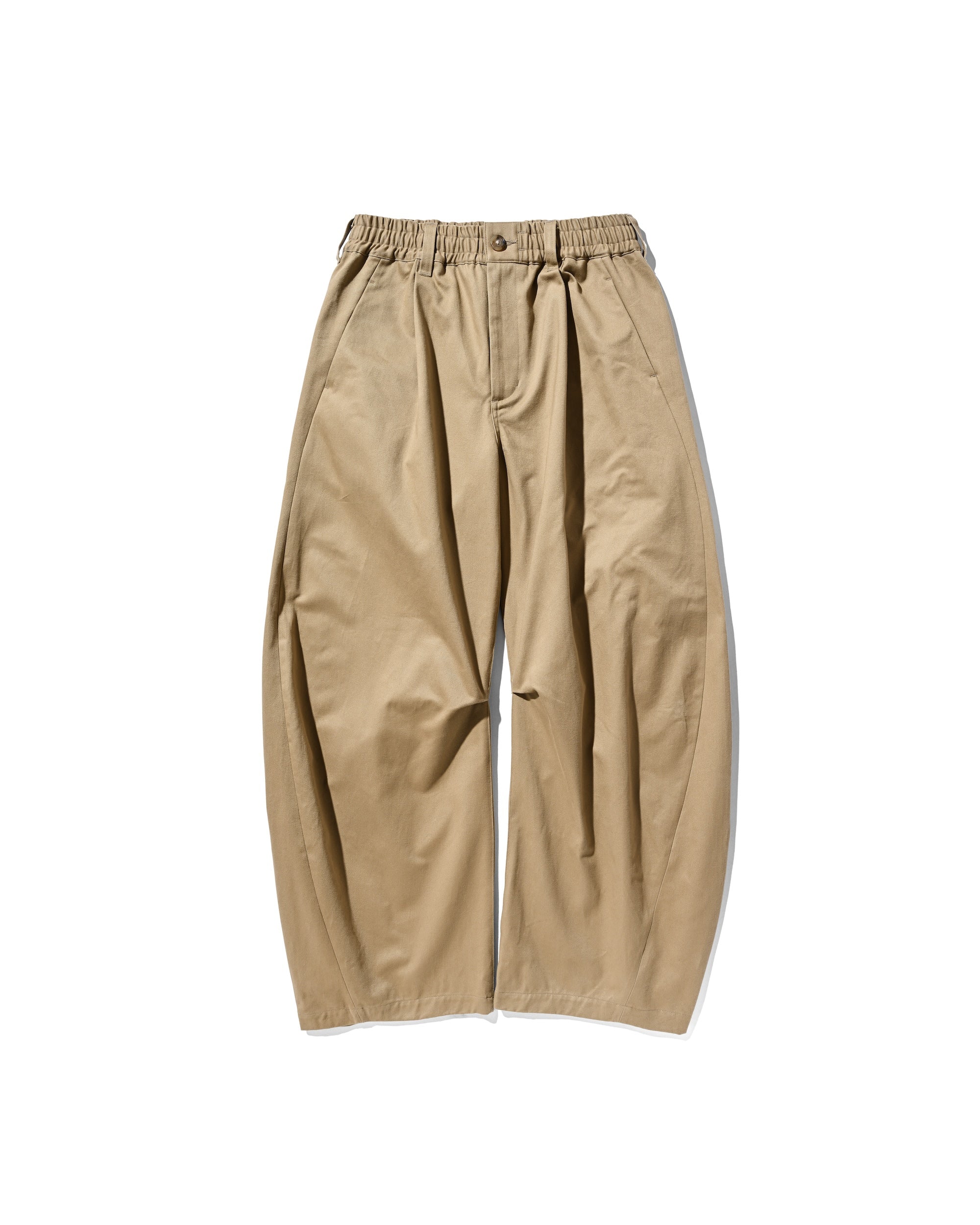 【6.11 WED 20:00- IN STOCK】BARREL LEG EASY PANTS (BEIGE)