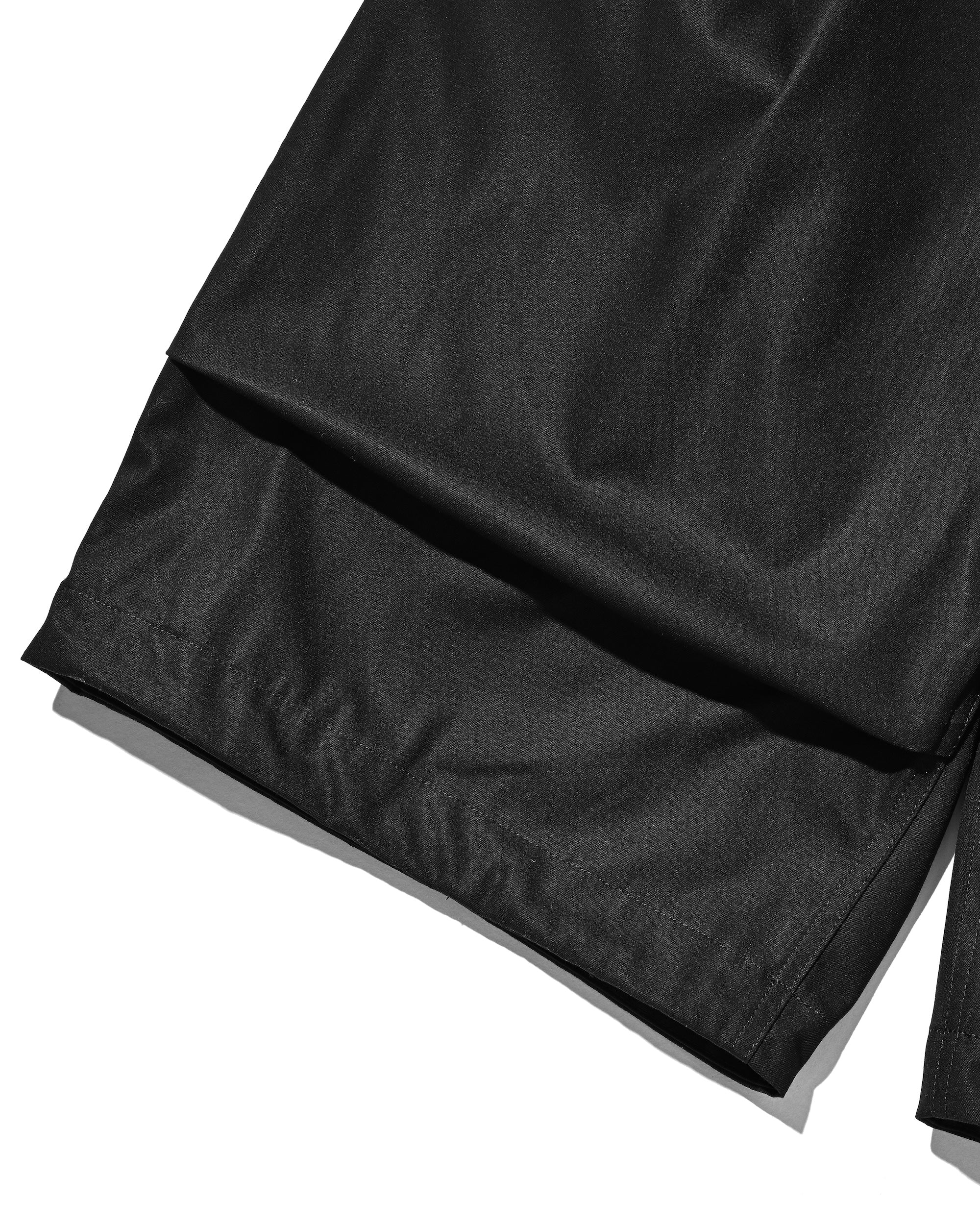T/C GABARDINE CITY MASSIVE UTILITY CROPPED PANTS (BLACK)