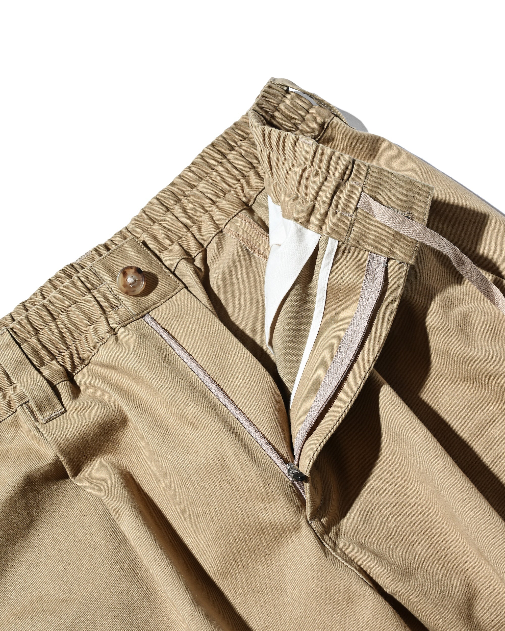 【6.11 WED 20:00- IN STOCK】BARREL LEG EASY PANTS (BEIGE)