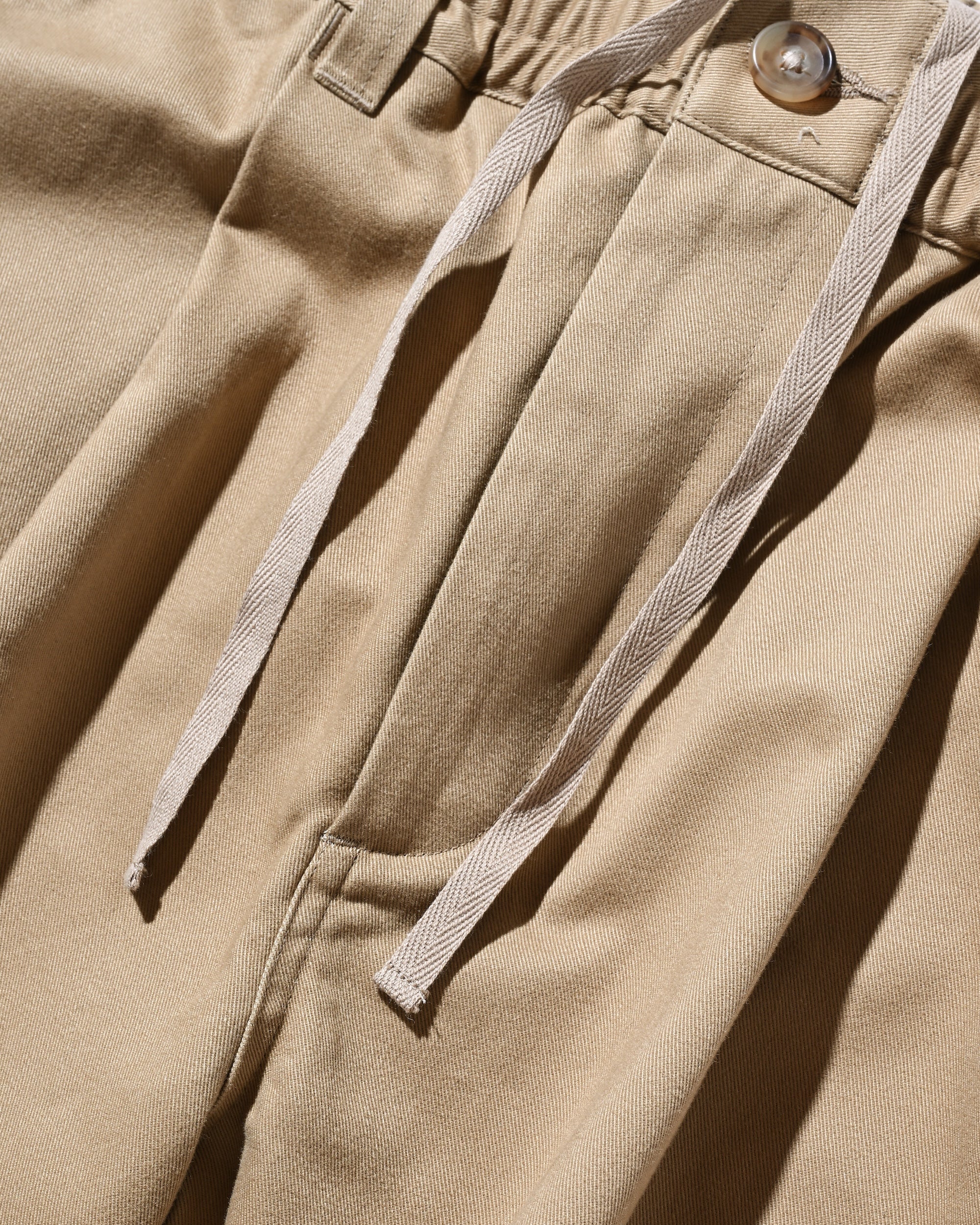 【6.11 WED 20:00- IN STOCK】BARREL LEG EASY PANTS (BEIGE)