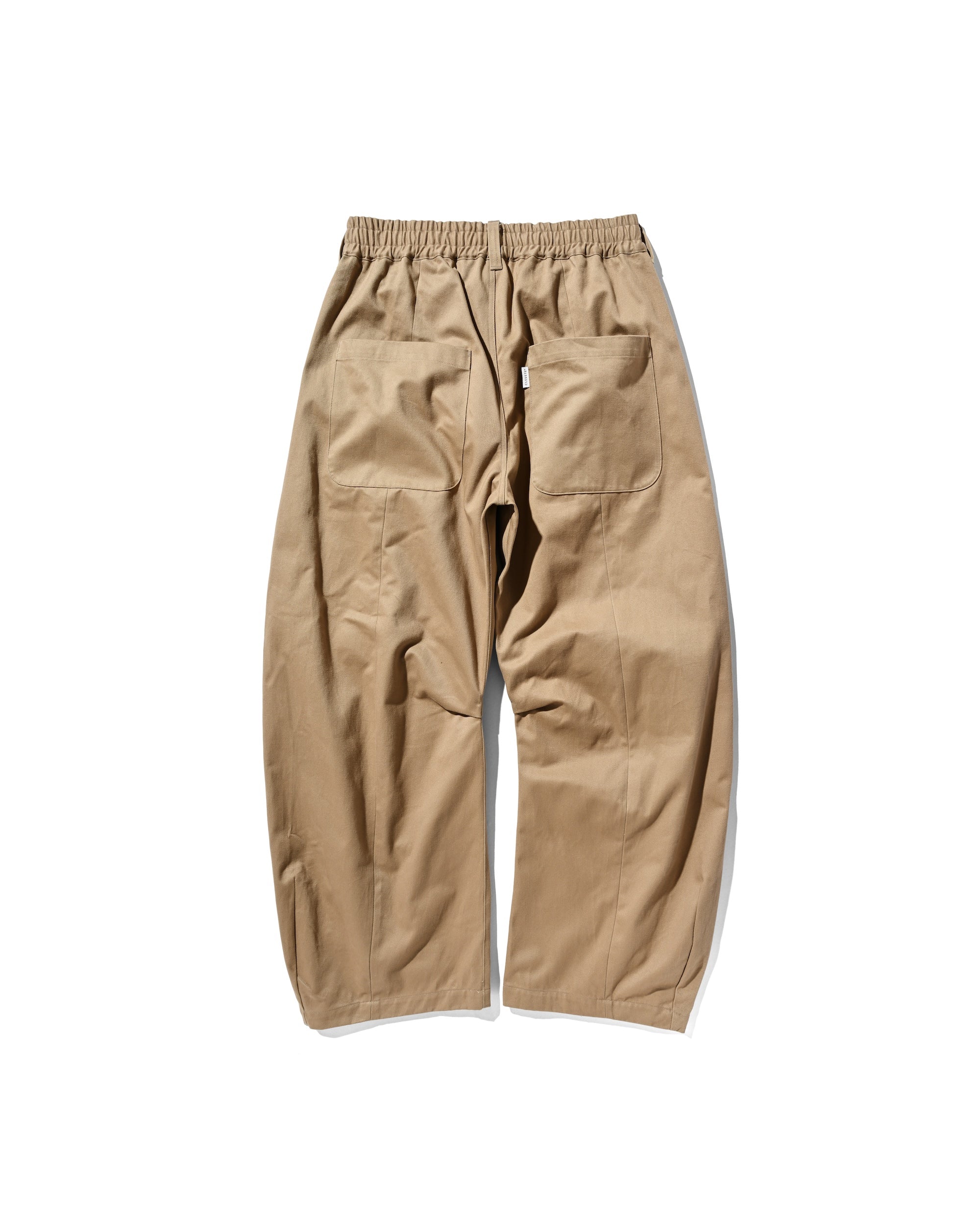 【6.11 WED 20:00- IN STOCK】BARREL LEG EASY PANTS (BEIGE)