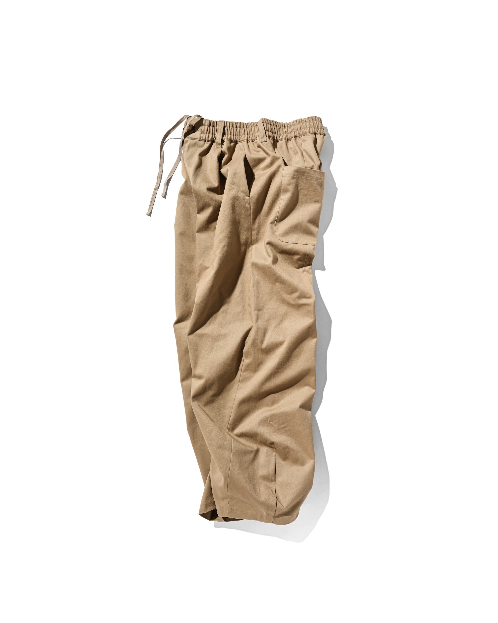【6.11 WED 20:00- IN STOCK】BARREL LEG EASY PANTS (BEIGE)