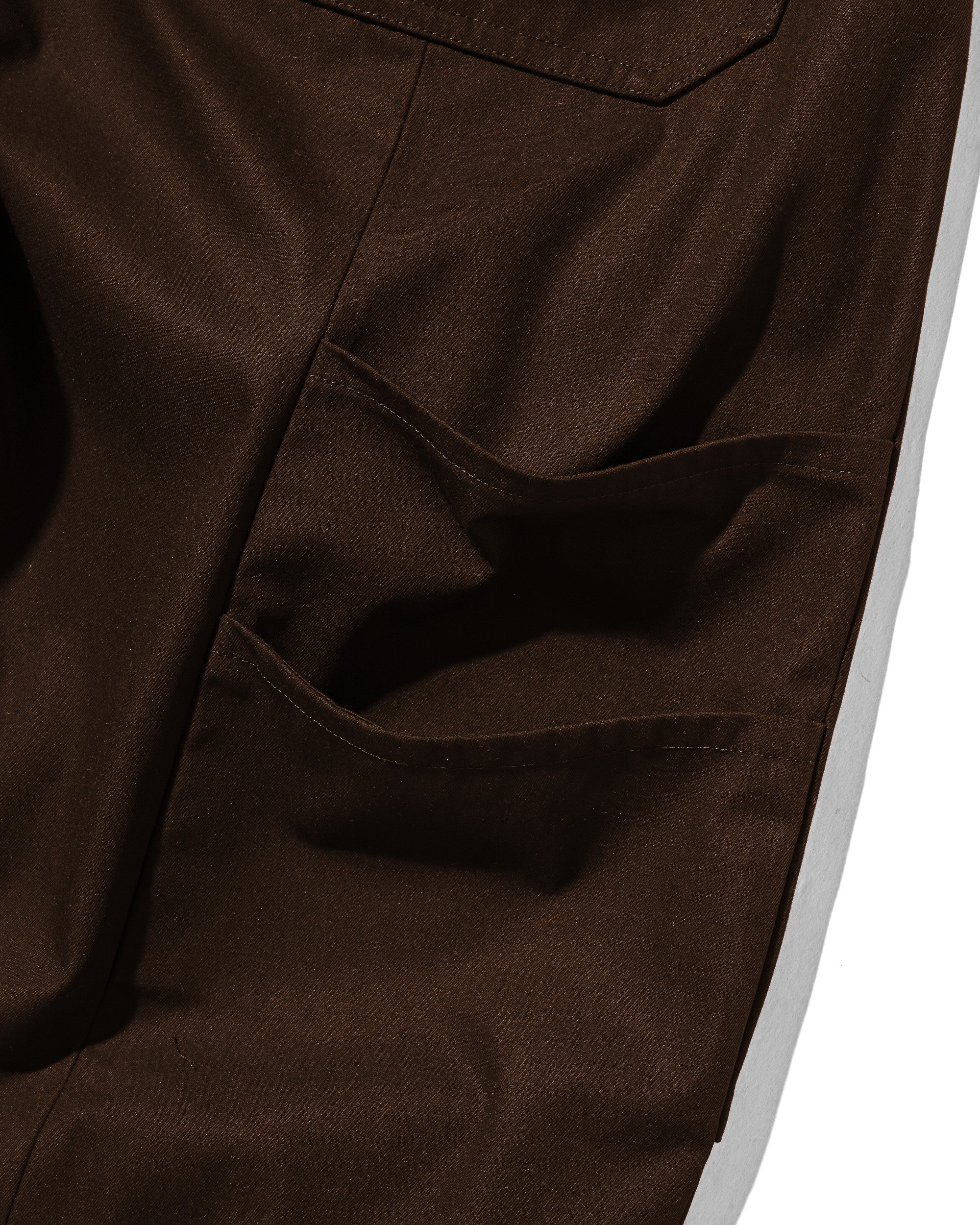 【9.5 SAT 20:00- IN STOCK】T/C GABARDINE CITY MASSIVE UTILITY CROPPED PANTS (BROWN)
