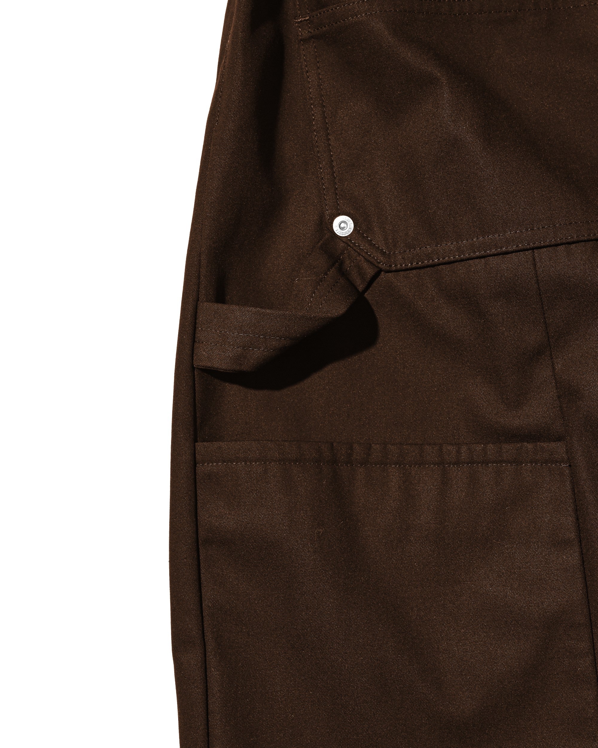 【9.5 SAT 20:00- IN STOCK】T/C GABARDINE CITY MASSIVE UTILITY CROPPED PANTS (BROWN)