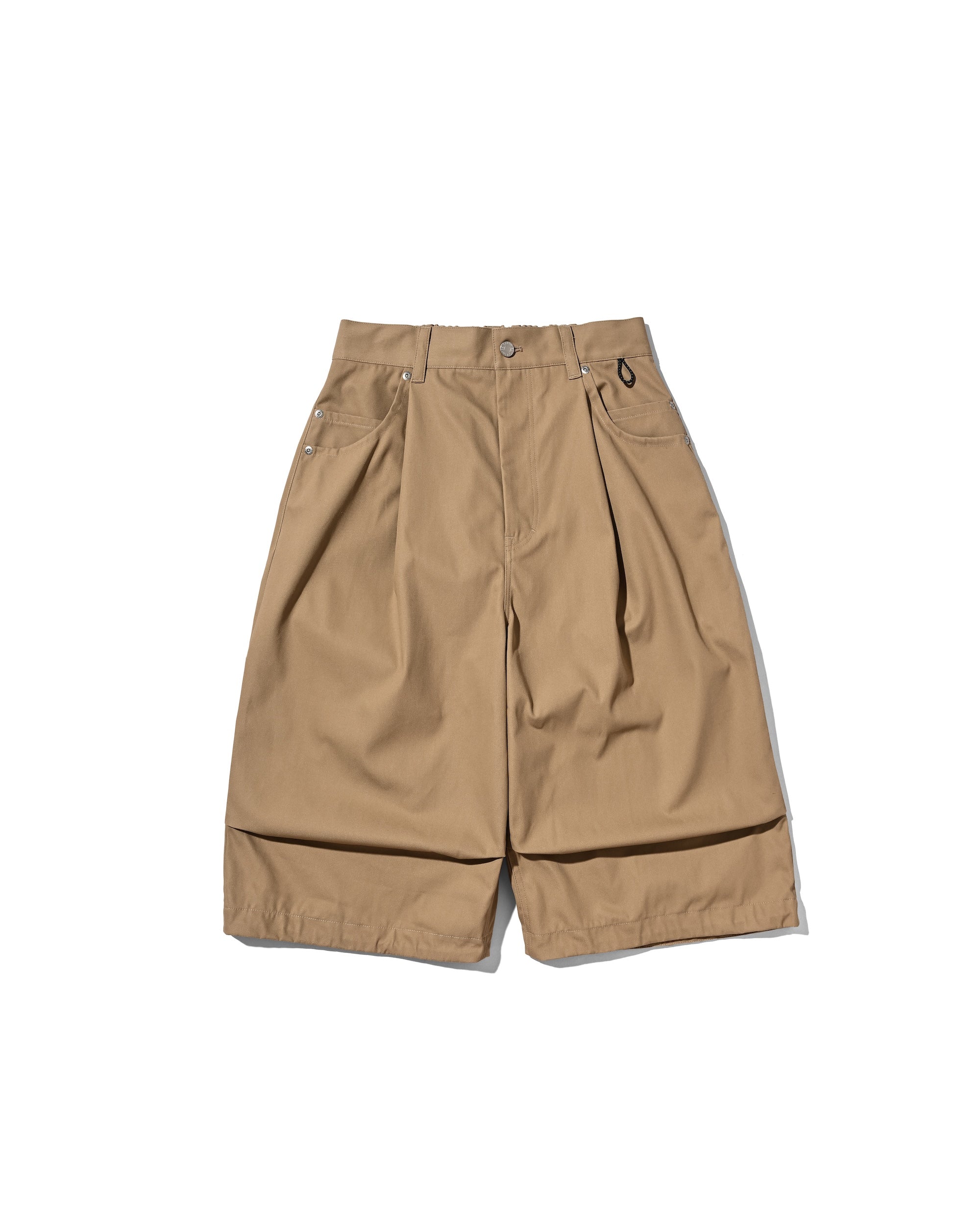【6.17 WED 20:00- IN STOCK】T/C GABARDINE CITY MASSIVE UTILITY CROPPED PANTS (BEIGE)
