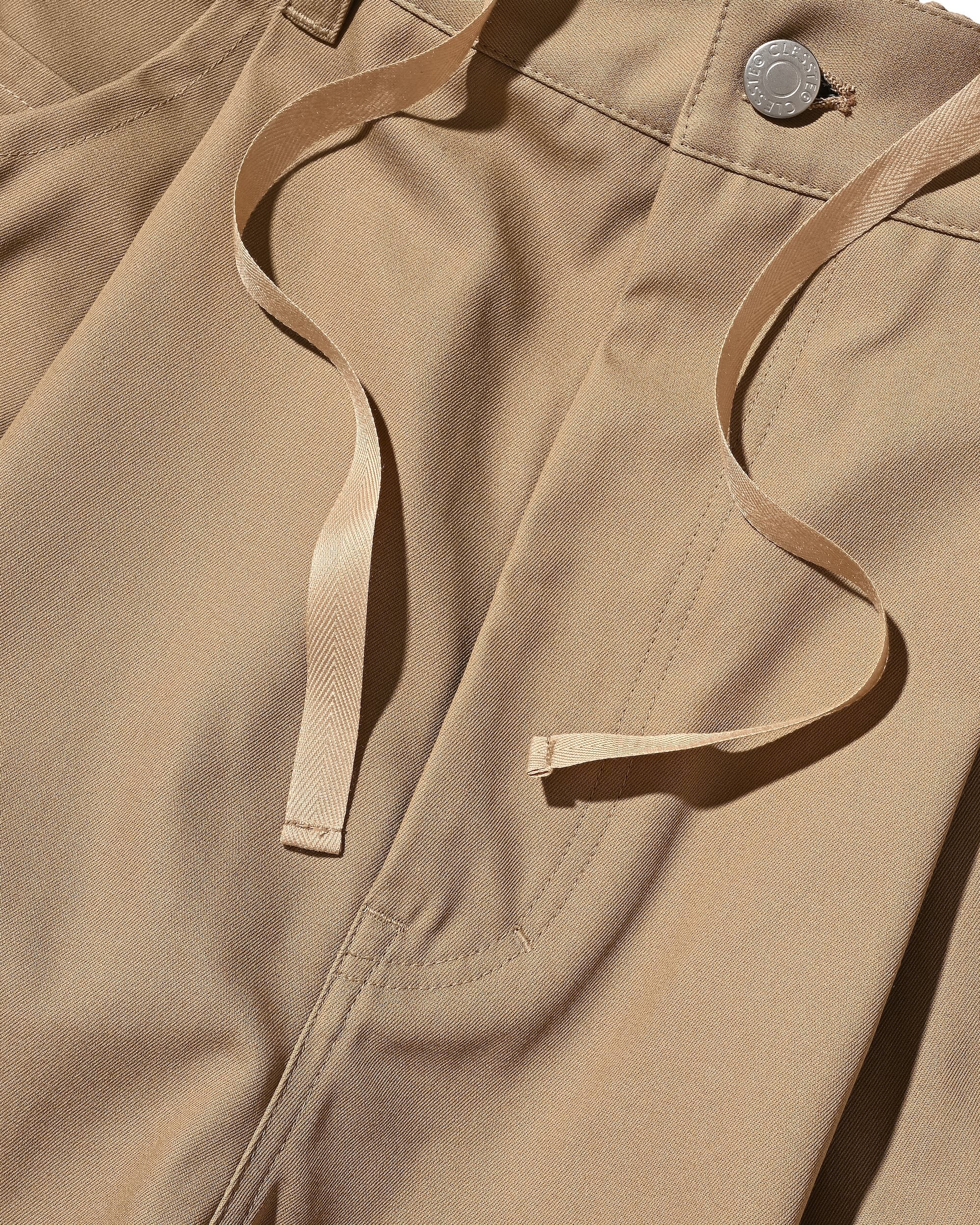 T/C GABARDINE CITY MASSIVE UTILITY CROPPED PANTS (BEIGE)