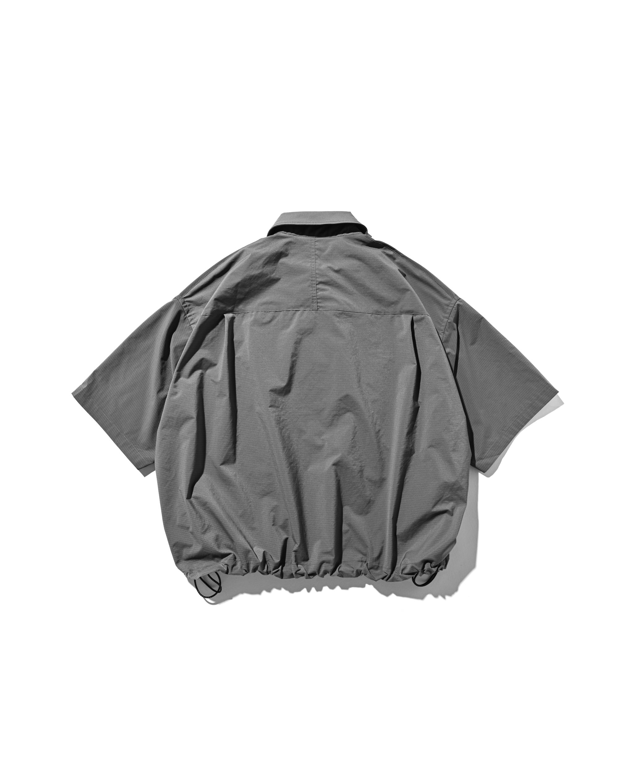 【6.4 WED 20:00- IN STOCK】GRAPH CHECK WADING S/S SHIRT JACKET (CHARCOAL×BLACK)
