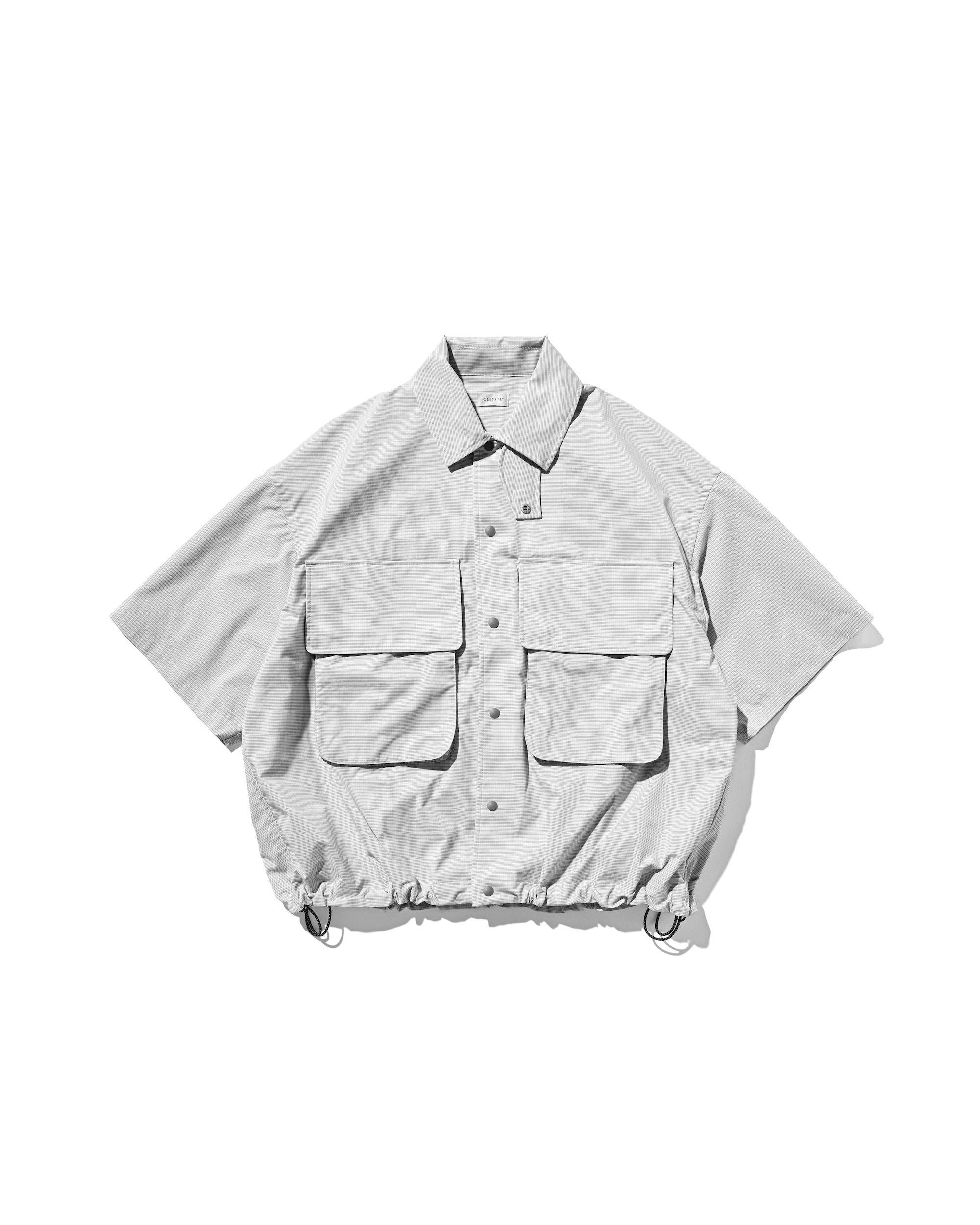【6.4 WED 20:00- IN STOCK】GRAPH CHECK WADING S/S SHIRT JACKET (WHITE×BLACK)