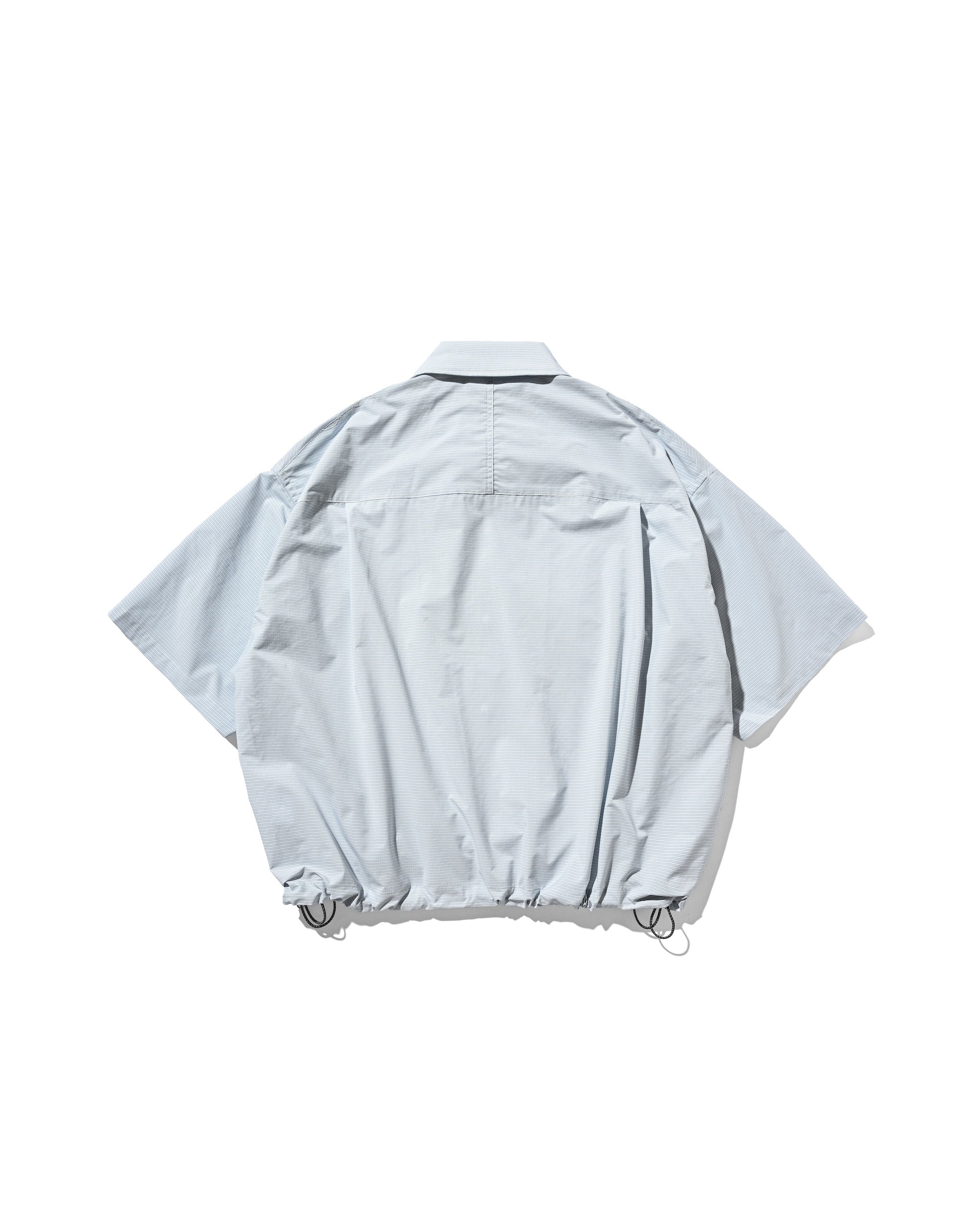 【6.4 WED 20:00- IN STOCK】GRAPH CHECK WADING S/S SHIRT JACKET (WHITE×BLUE)
