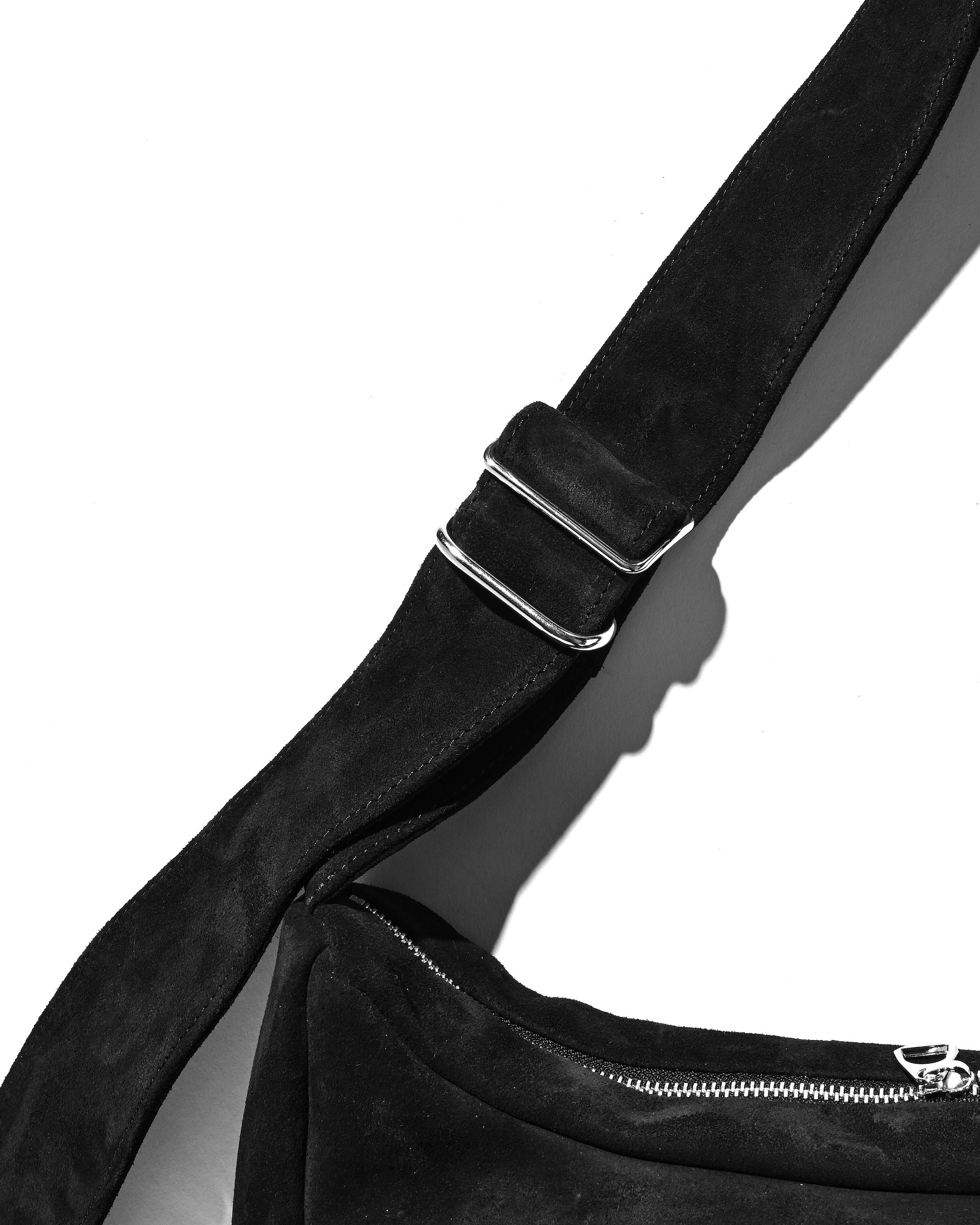 SUEDE HOLIDAY BAG (BLACK)