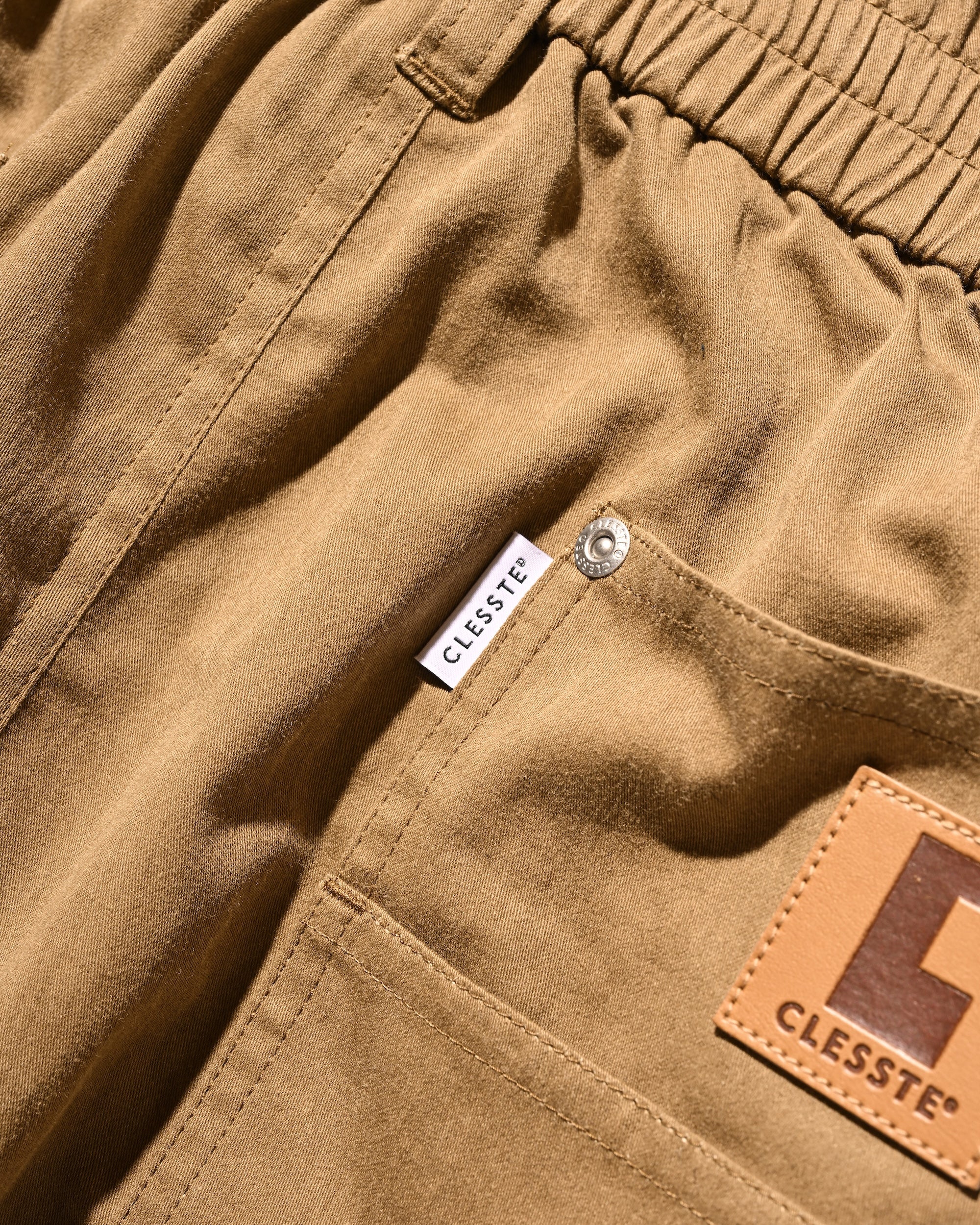 【12.27 SAT 20:00- IN STOCK】VINTAGE EFFECT DOUBLE KNEE CURVED WORKER PANTS (BEIGE)