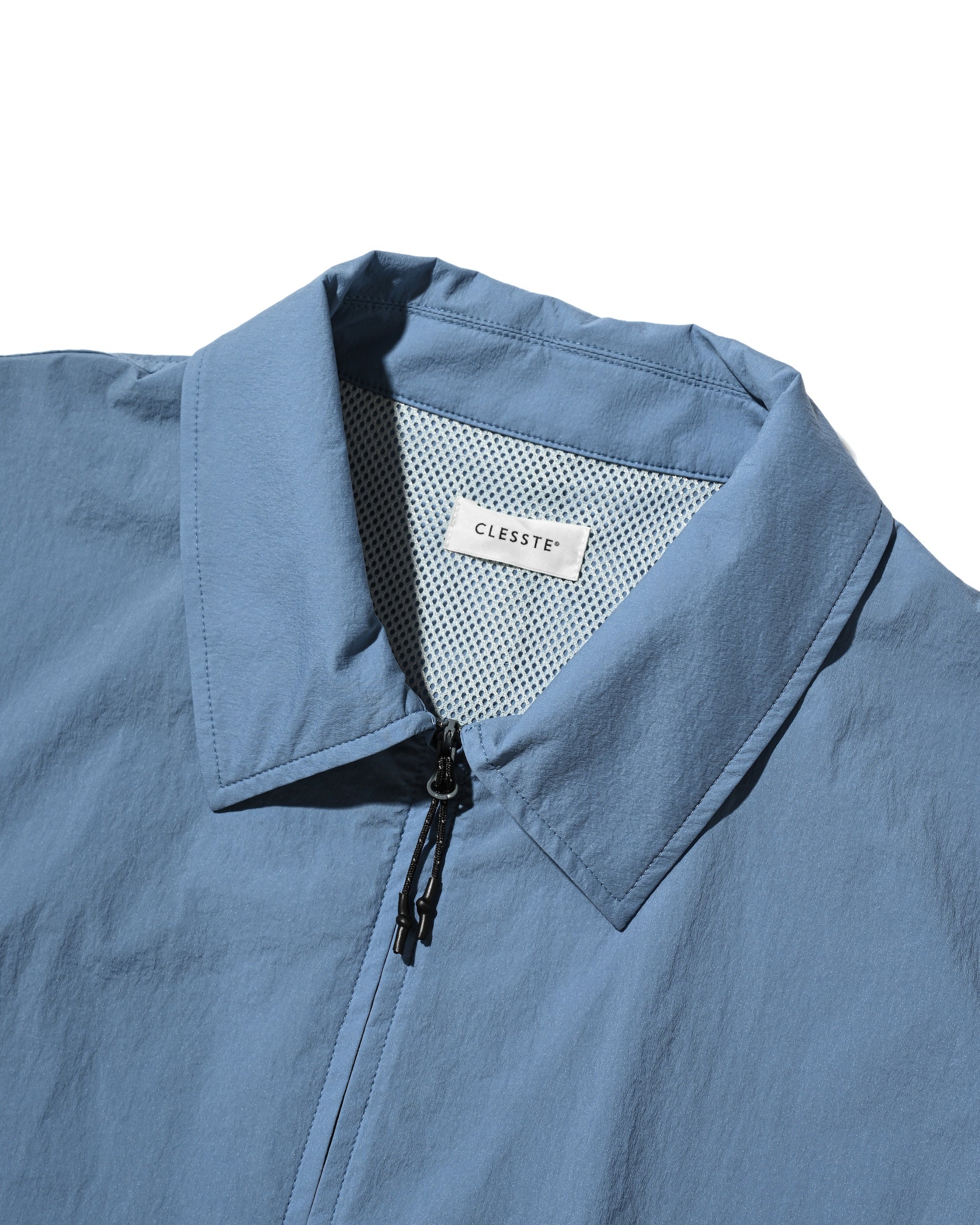 【6.20 SAT 20:00- IN STOCK】HALF ZIP TRAIL S/S SHIRT (SAX BLUE)