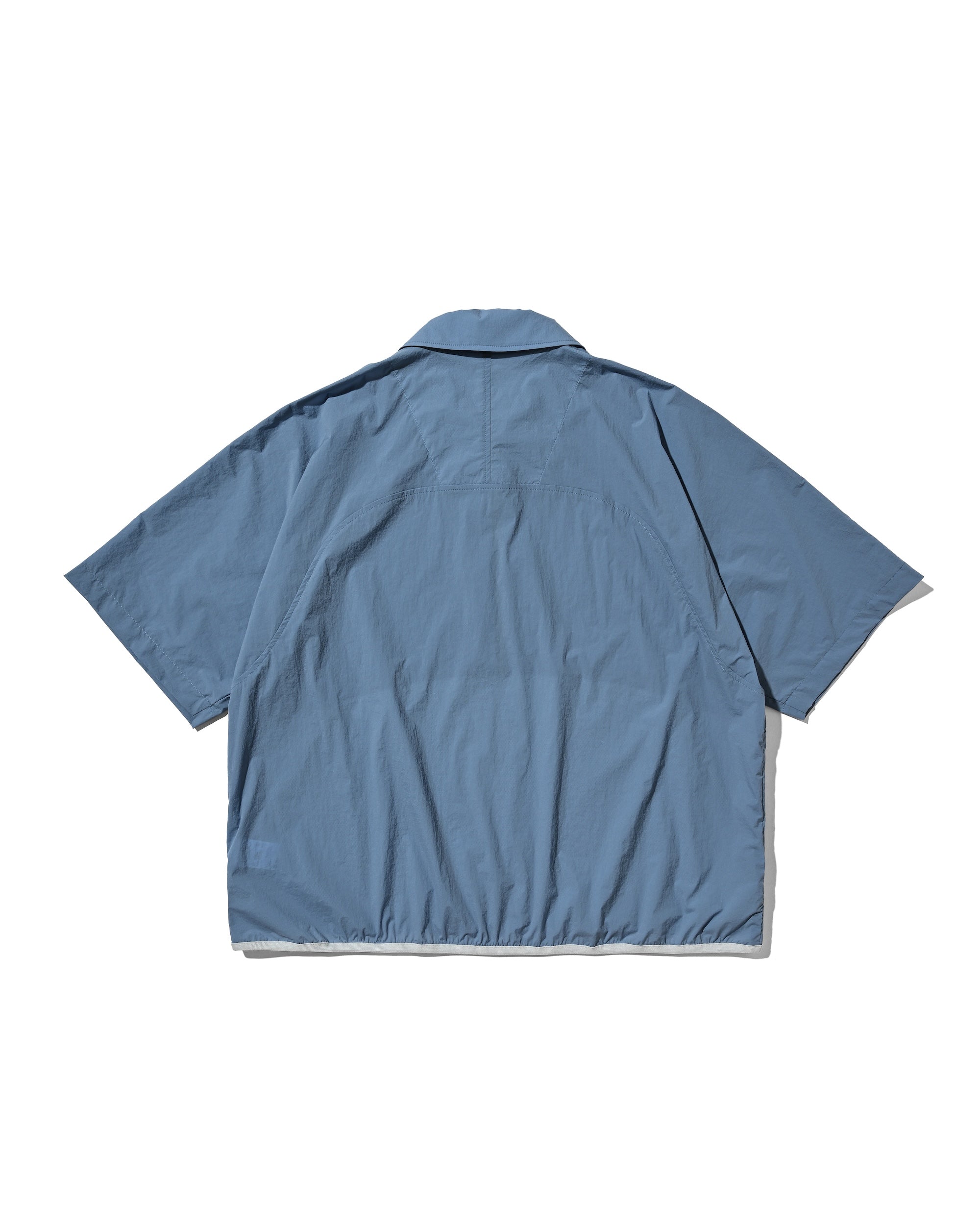 【6.20 SAT 20:00- IN STOCK】HALF ZIP TRAIL S/S SHIRT (SAX BLUE)