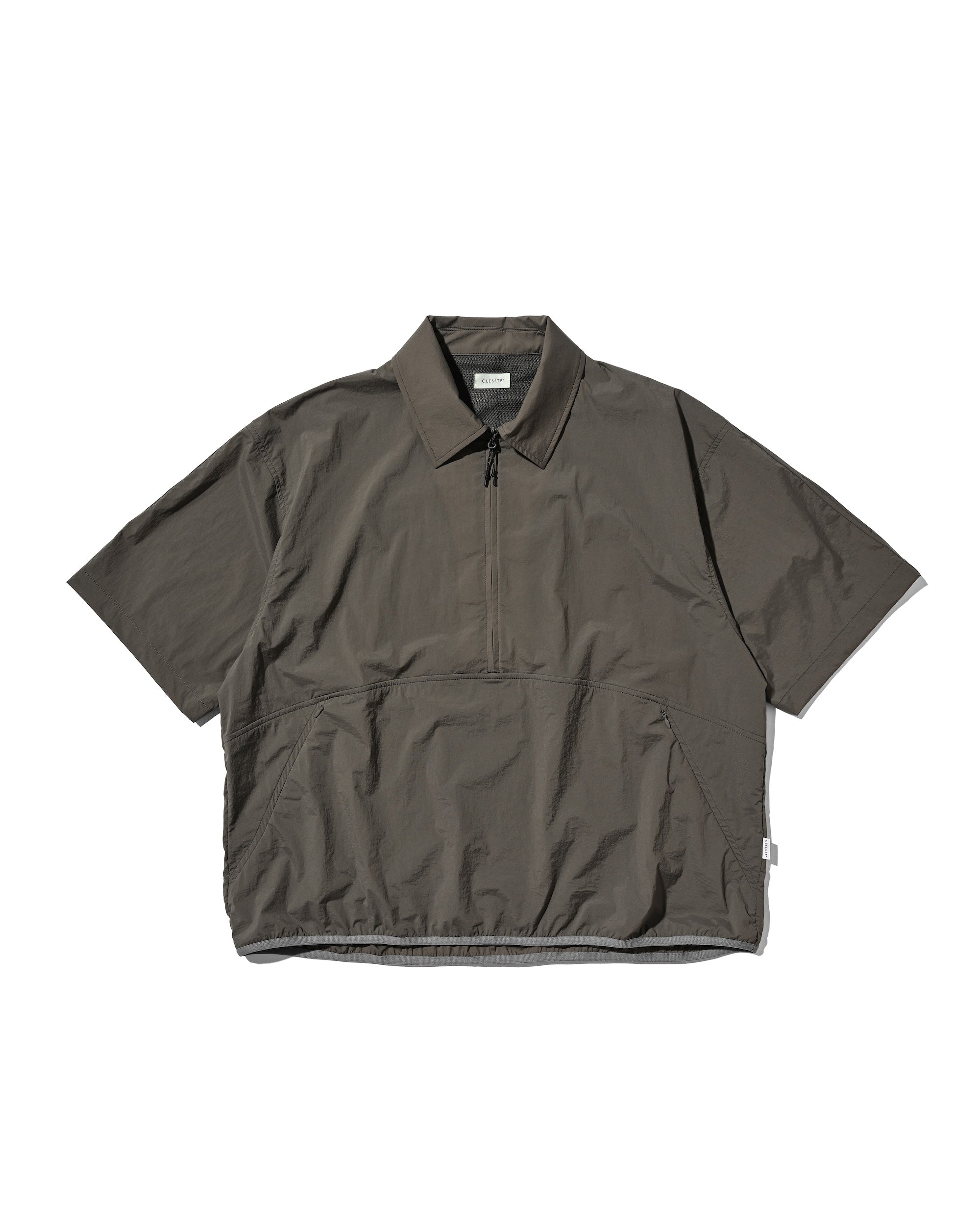 【6.20 SAT 20:00- IN STOCK】HALF ZIP TRAIL S/S SHIRT (CARBON GRAY)