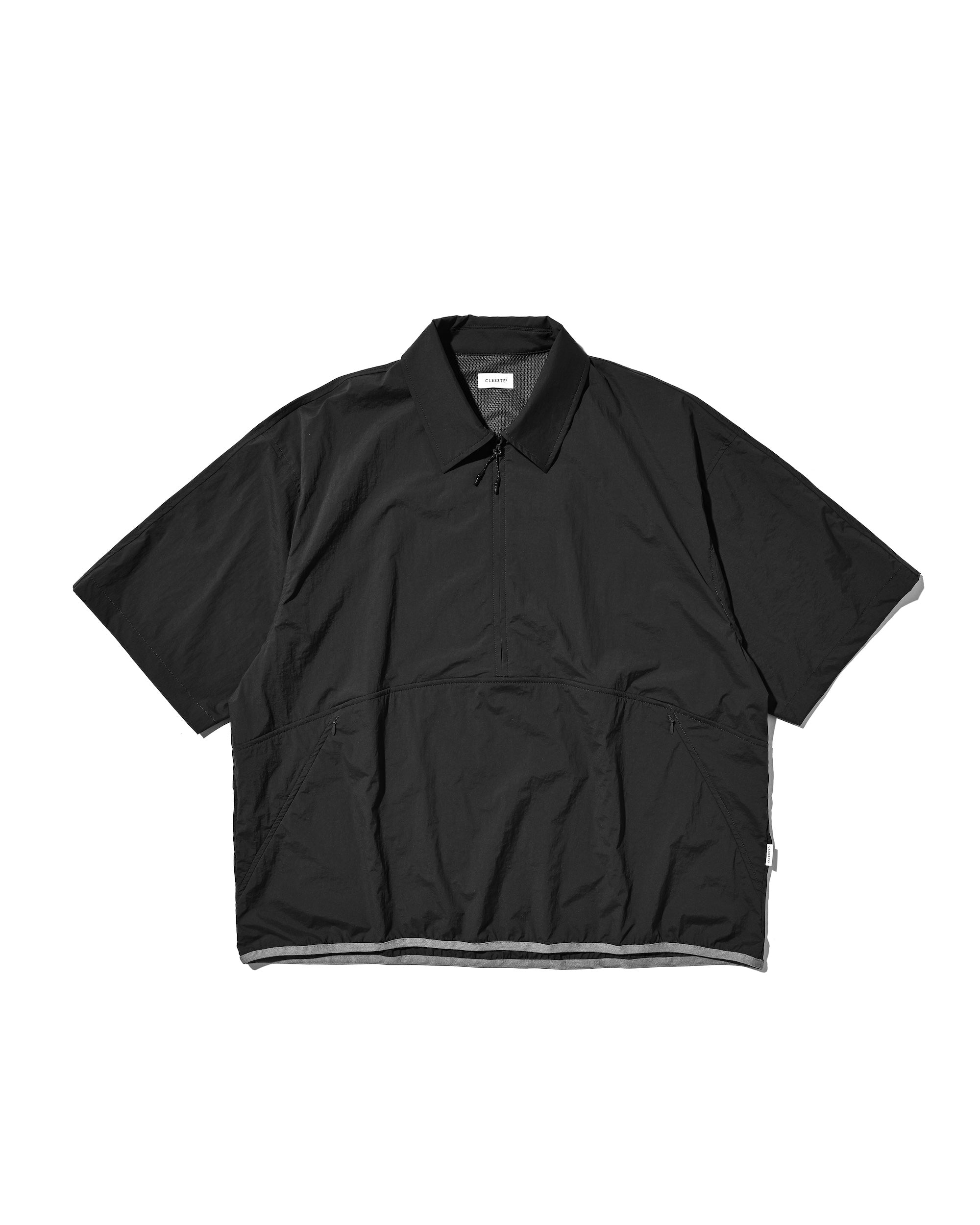【6.20 SAT 20:00- IN STOCK】HALF ZIP TRAIL S/S SHIRT (BLACK)