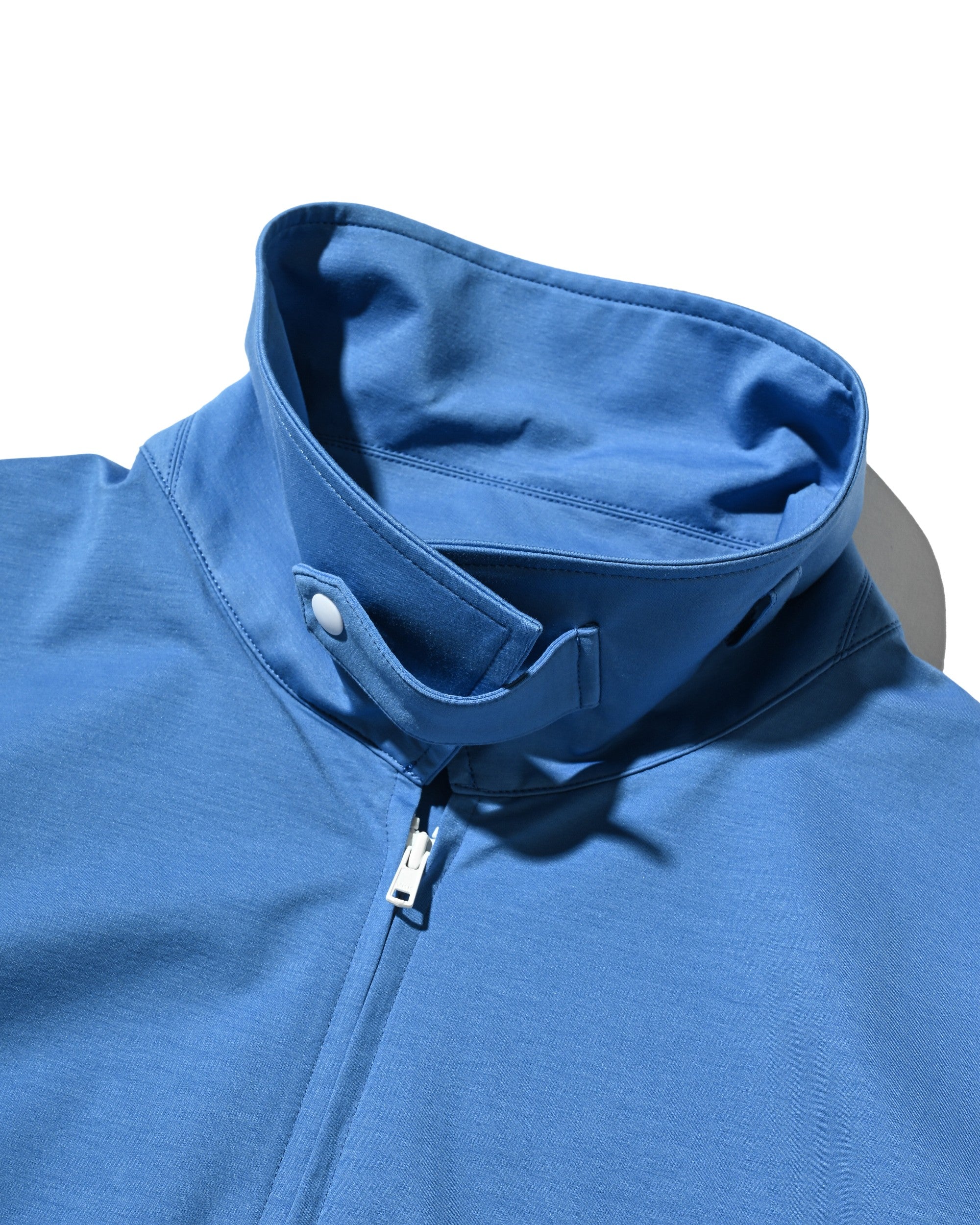 【6.27 SAT 20:00- IN STOCK】46G KNIT EVERYDAY ZIP UP S/S SHIRT (SAX BLUE)