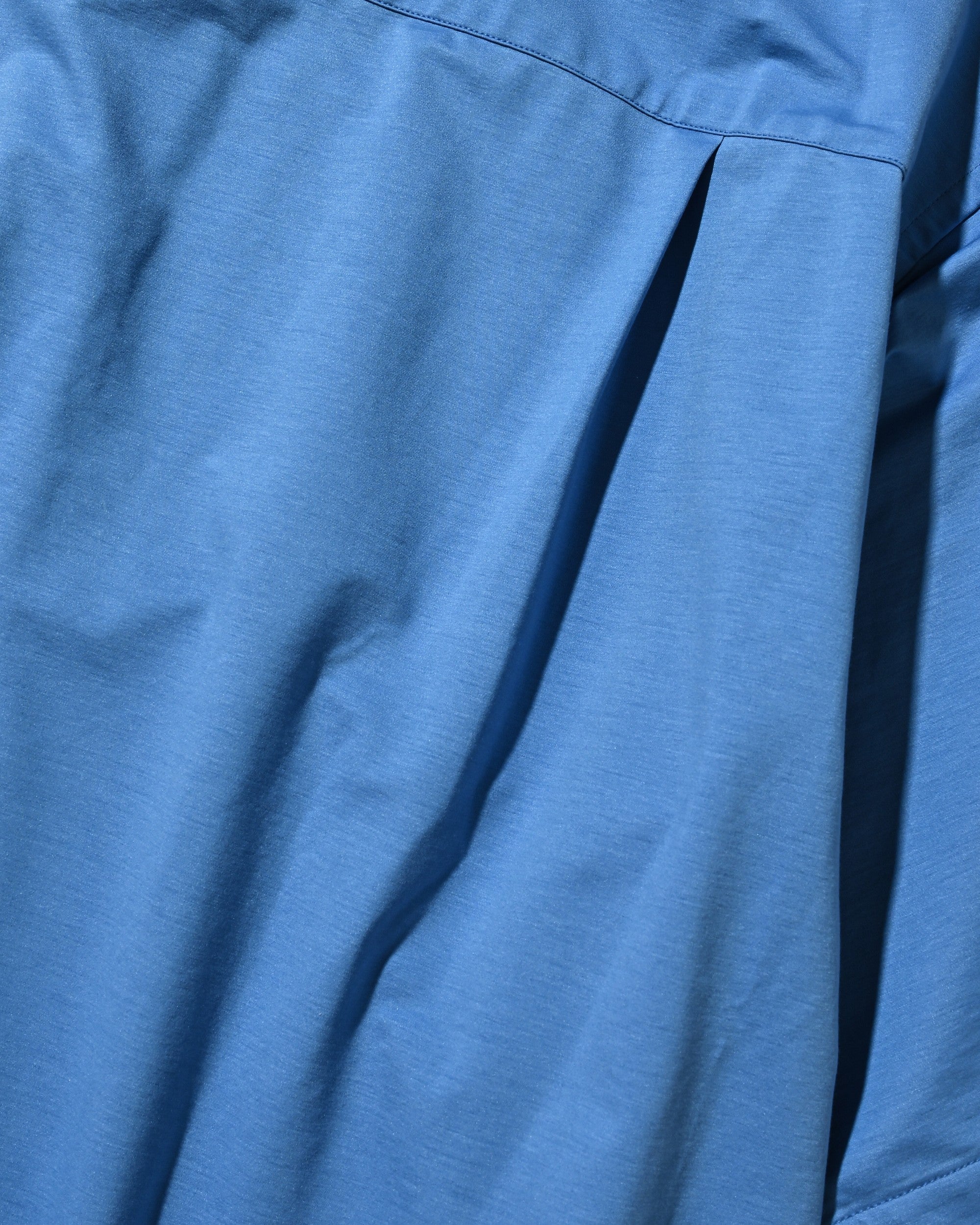 【6.27 SAT 20:00- IN STOCK】46G KNIT EVERYDAY ZIP UP S/S SHIRT (SAX BLUE)