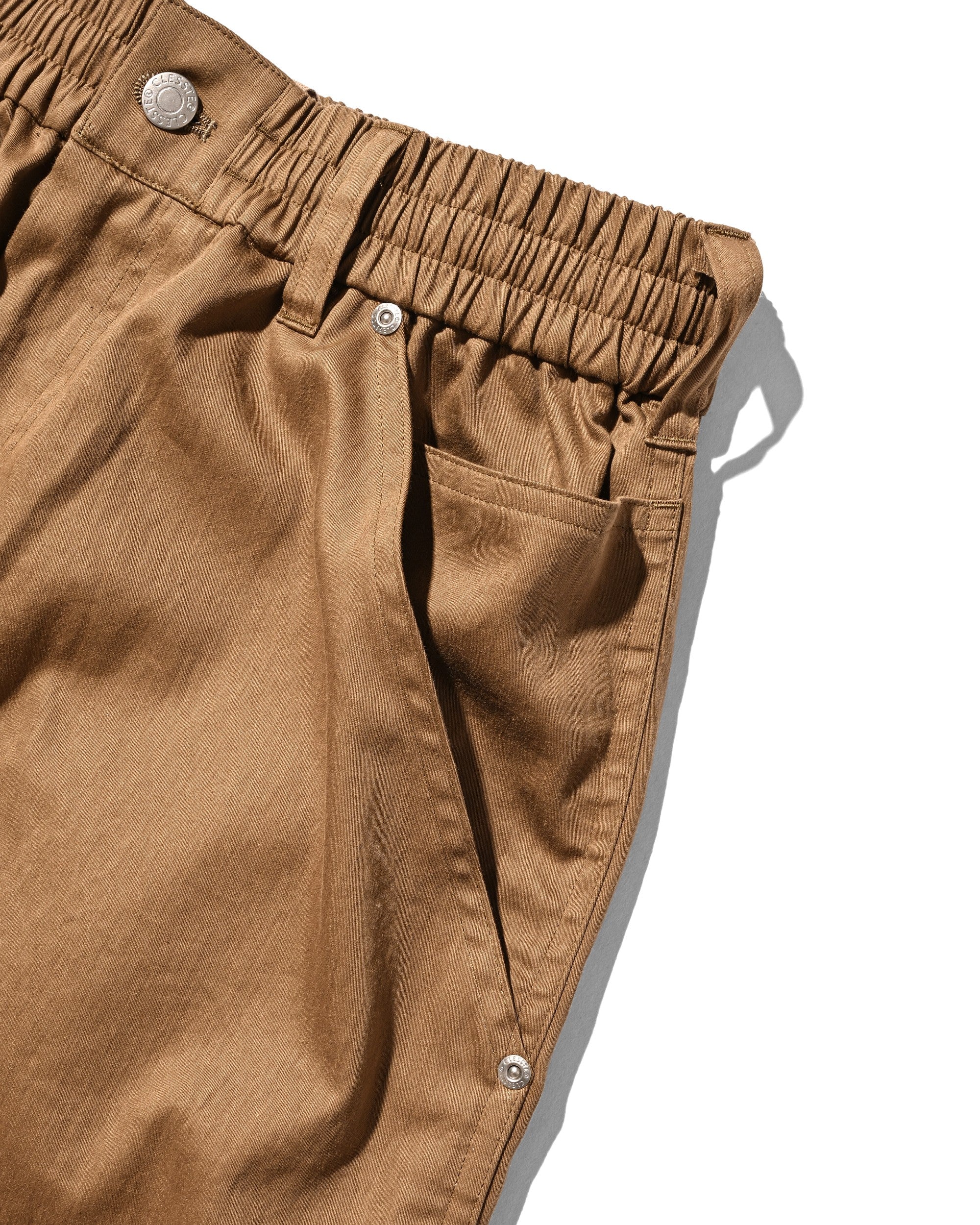 【7.4 SAT 20:00- IN STOCK】VINTAGE EFFECT DOUBLE KNEE WORKER BAGGY HALF PANTS (BEIGE)
