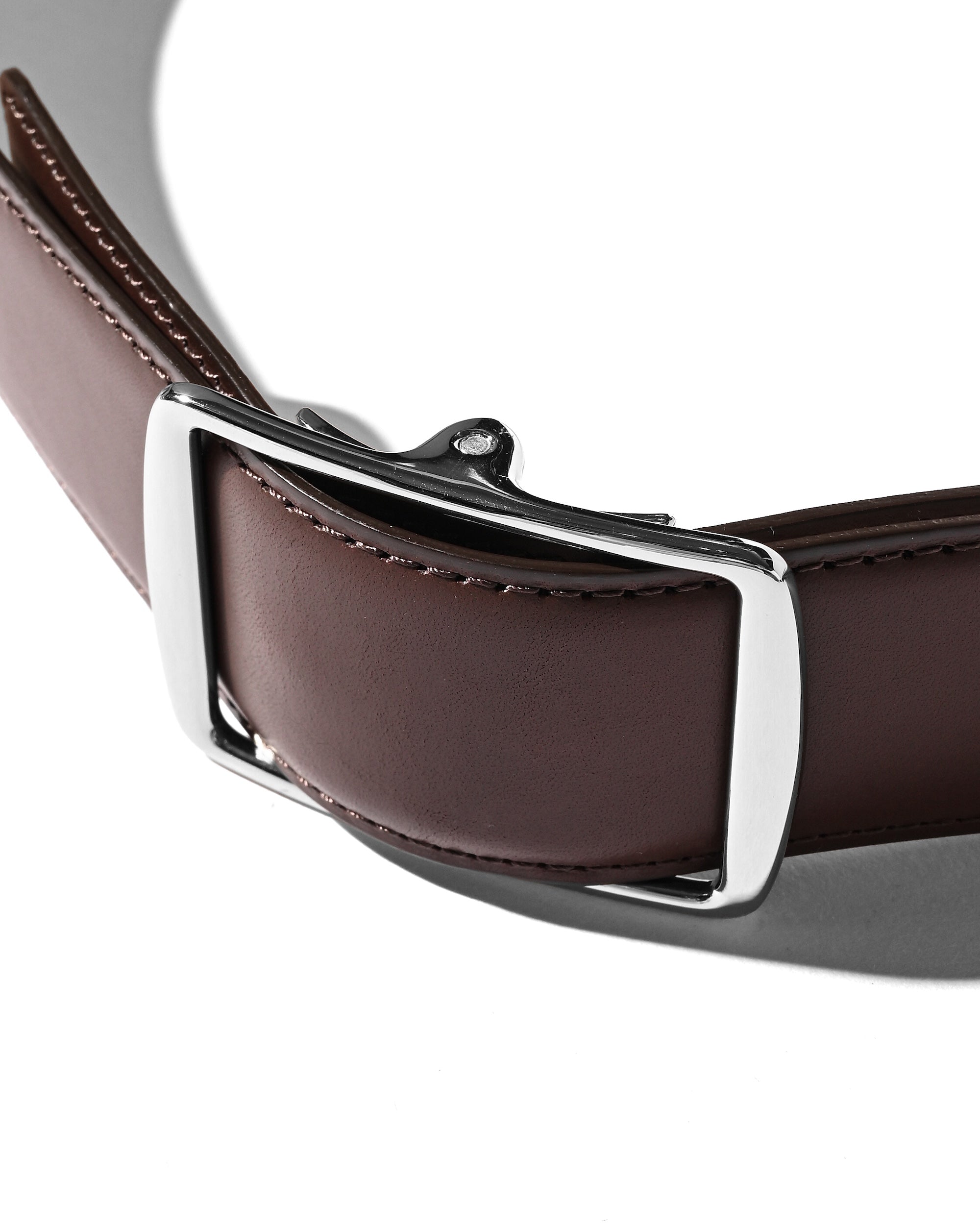 【9.6 SAT 20:00- IN STOCK】HOLELESS ESSENTIAL LEATHER BELT (BROWN)
