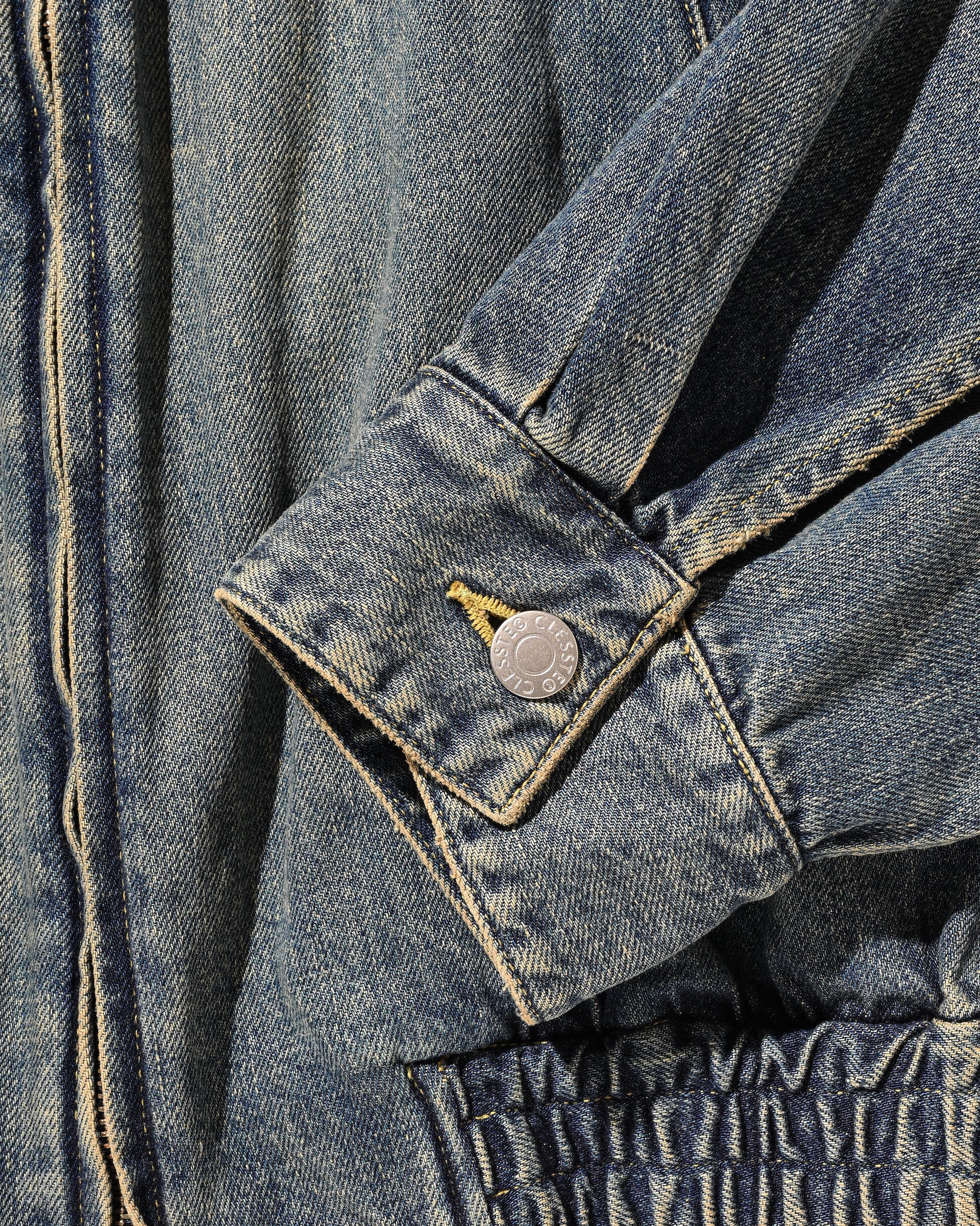 VINTAGE DYED SELVEDGE DENIM CITY UTILITY JACKET (VINTAGE INDIGO)