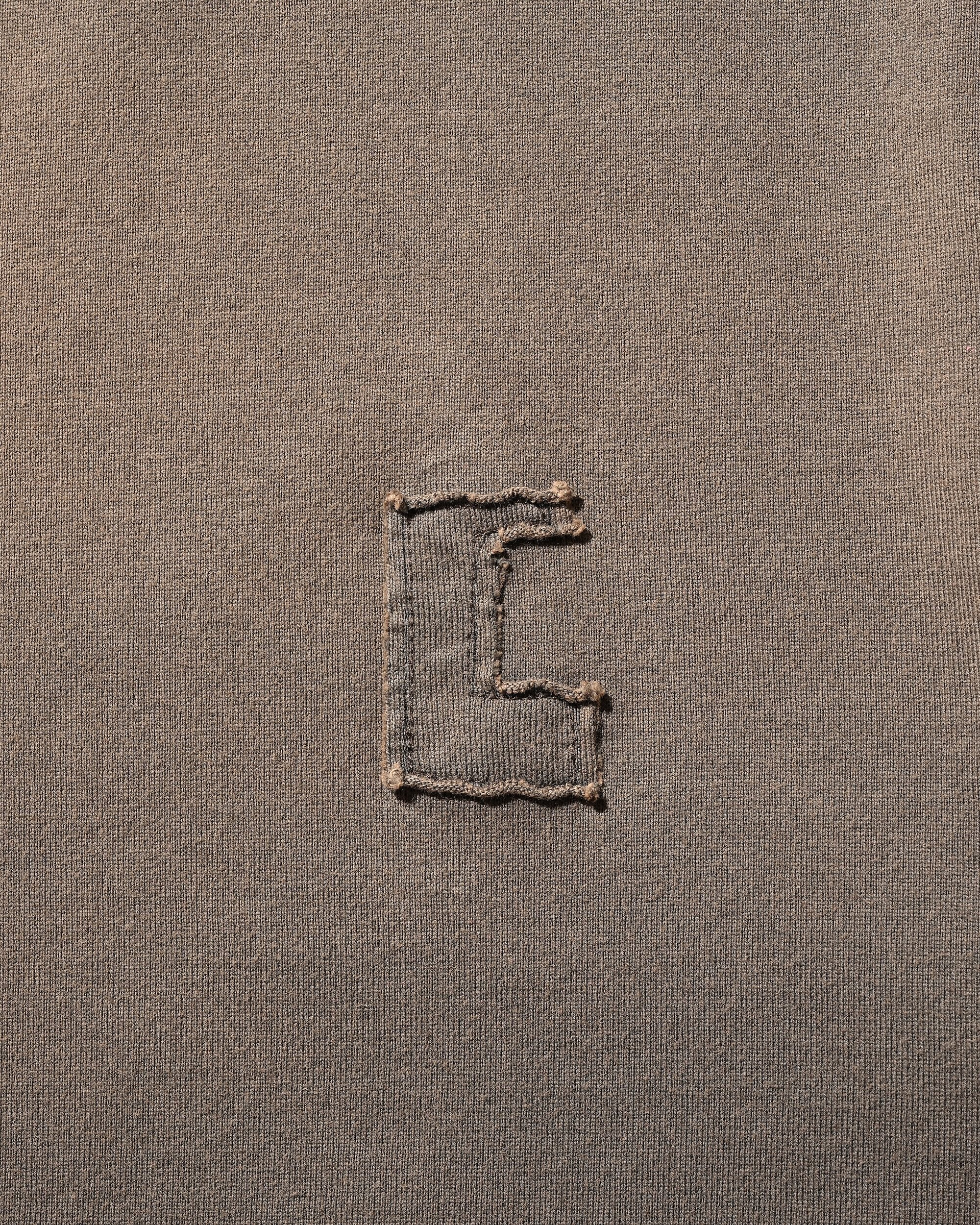 【10.1 WED 20:00- IN STOCK】"C"GRADATION DYED L/S T-SHIRT WITH DRAWSTRINGS (BROWN)
