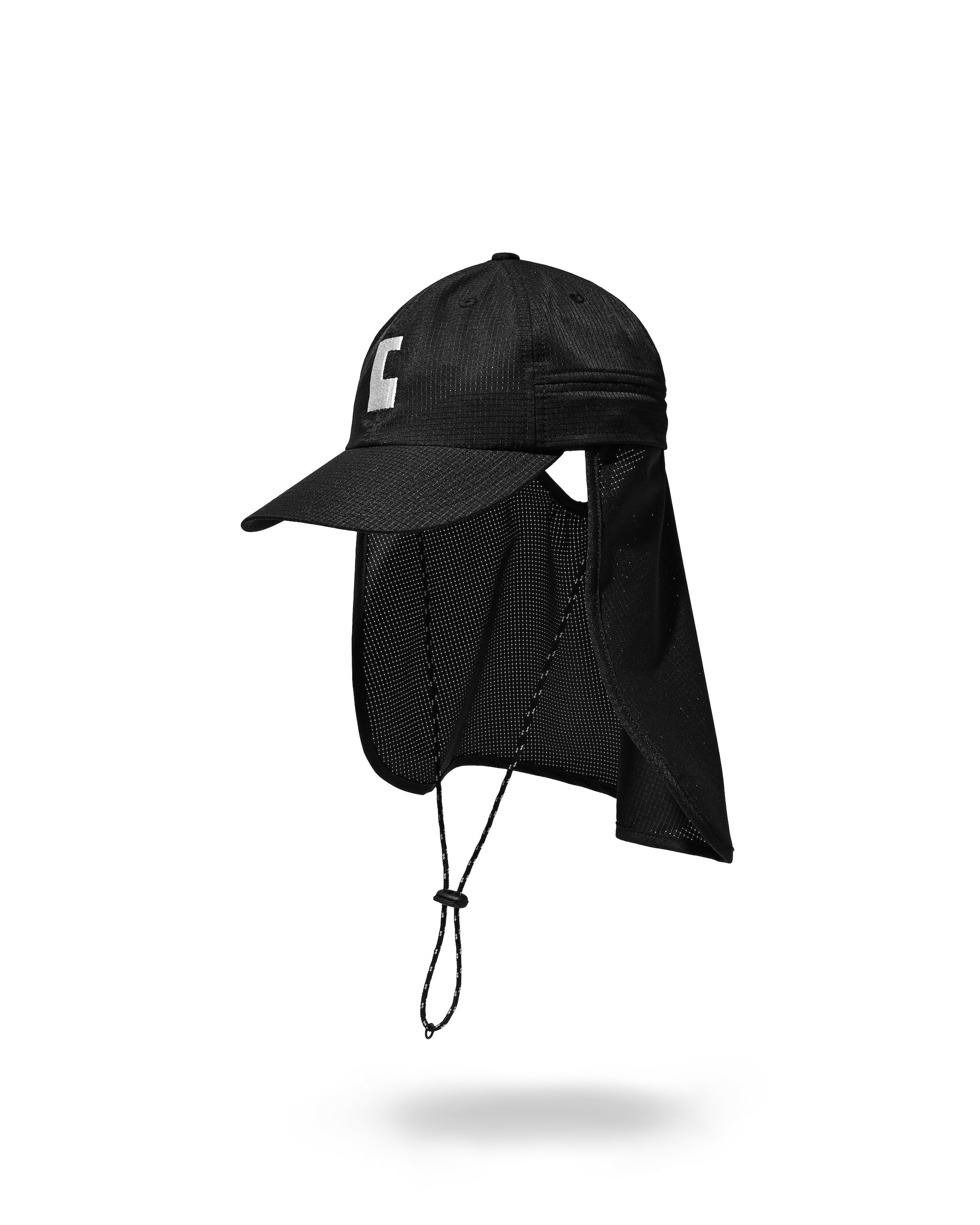 【7.11 SAT 20:00- IN STOCK】"C"ACTIVE CITY SUNSHADE CAP (BLACK×WHITE)